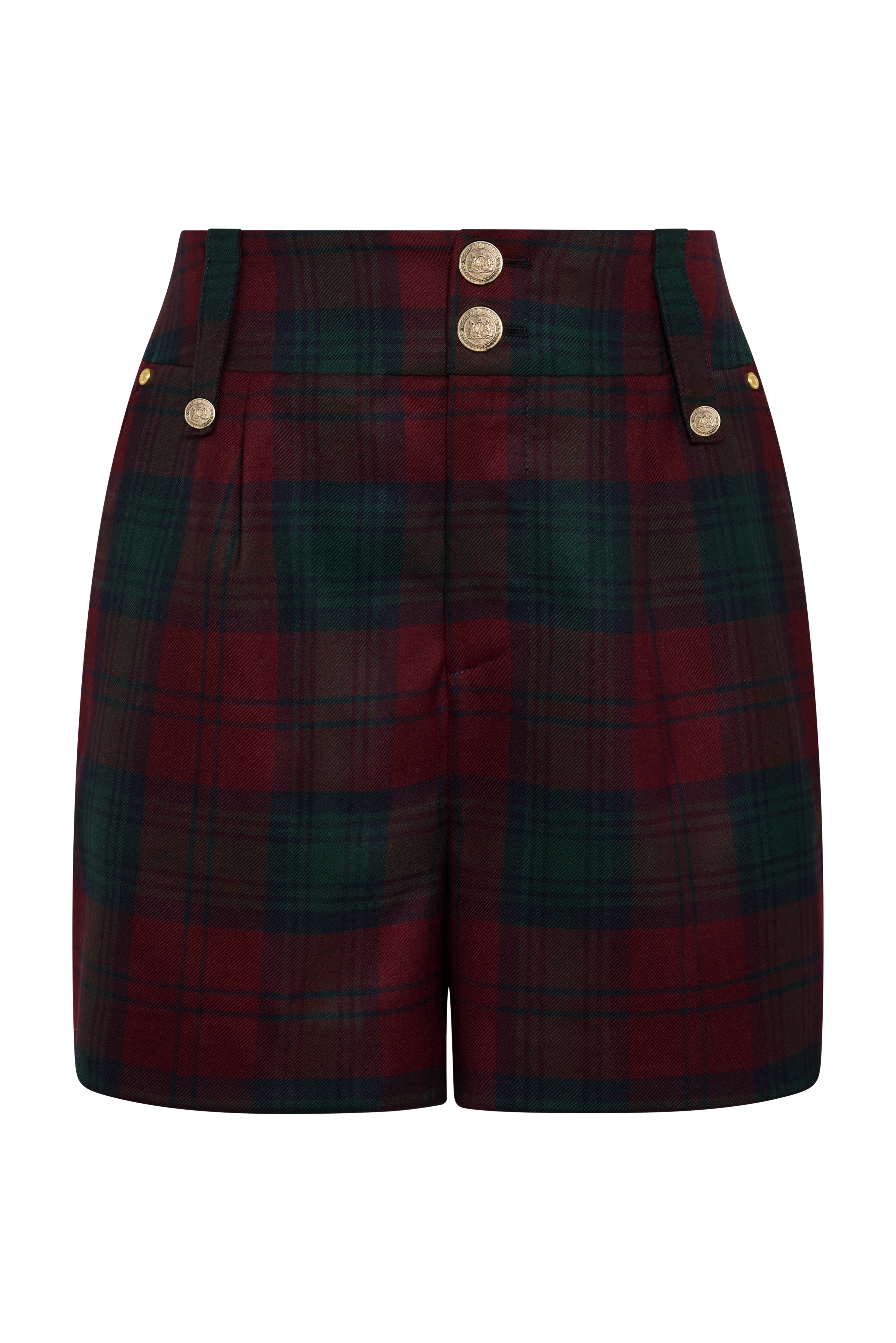 Luxe Tailored Short (Mulberry Tartan) - Image 4