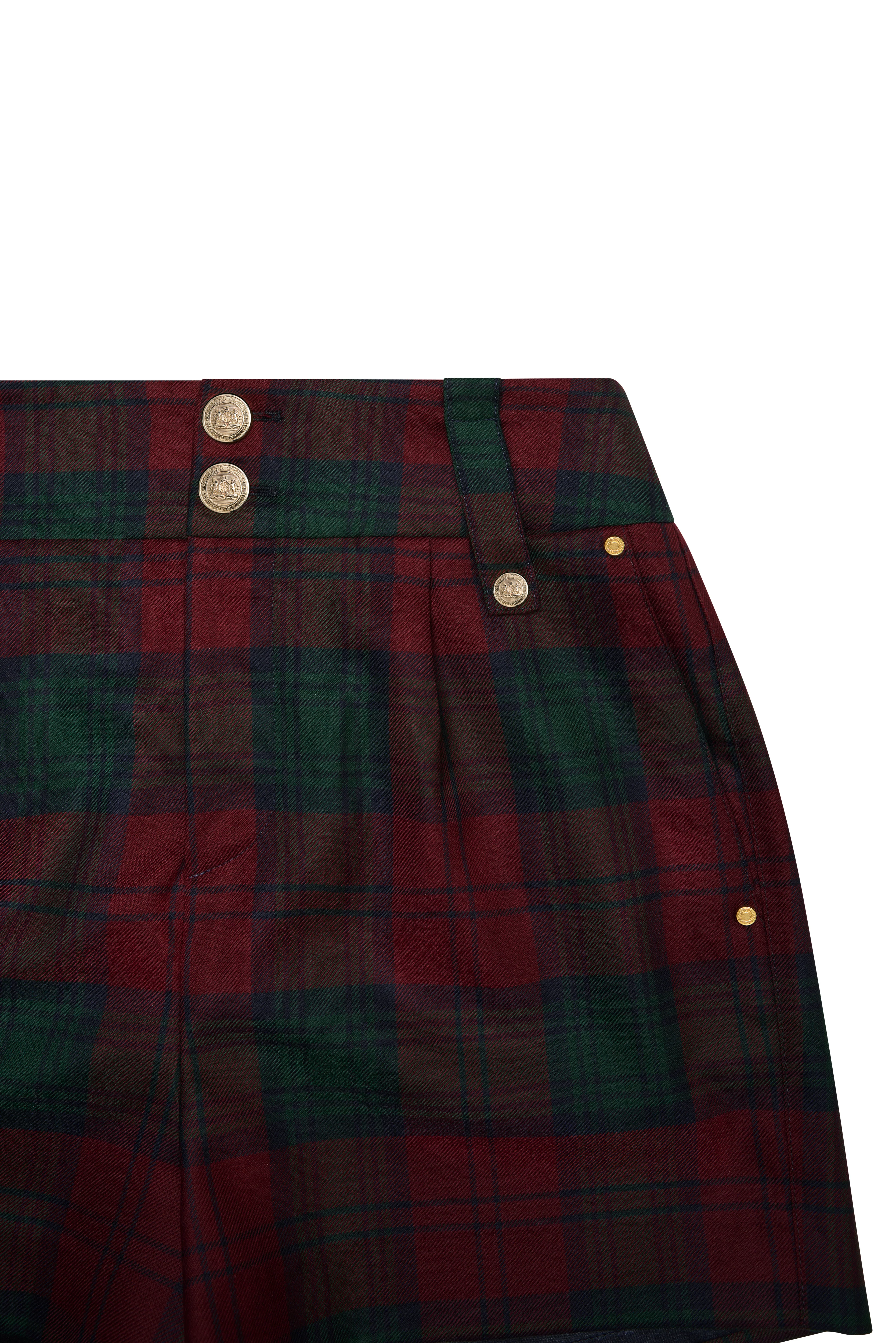 Luxe Tailored Short (Mulberry Tartan) - Image 6