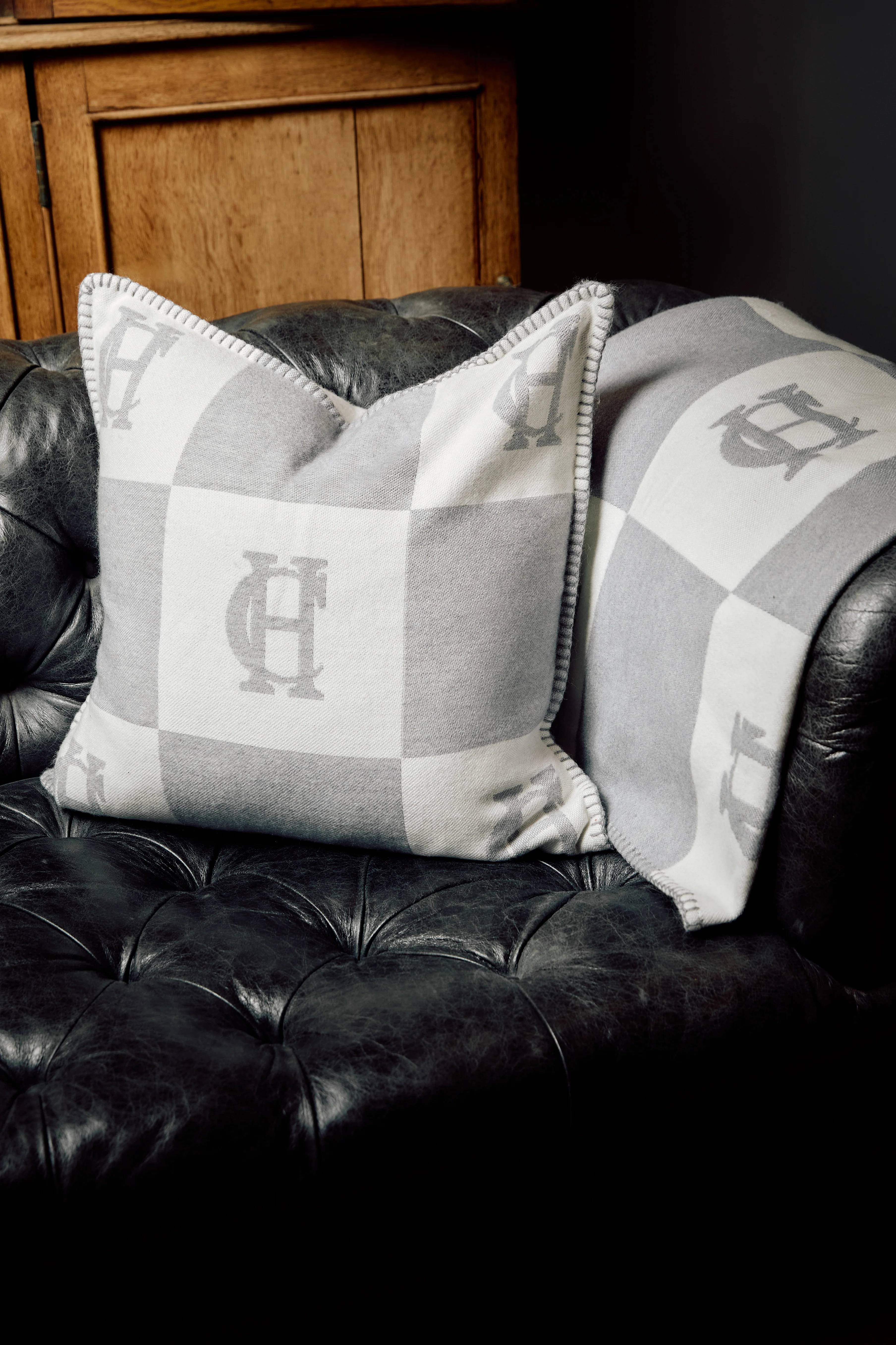 Luxury Cushion (Grey Cream) - Image 2