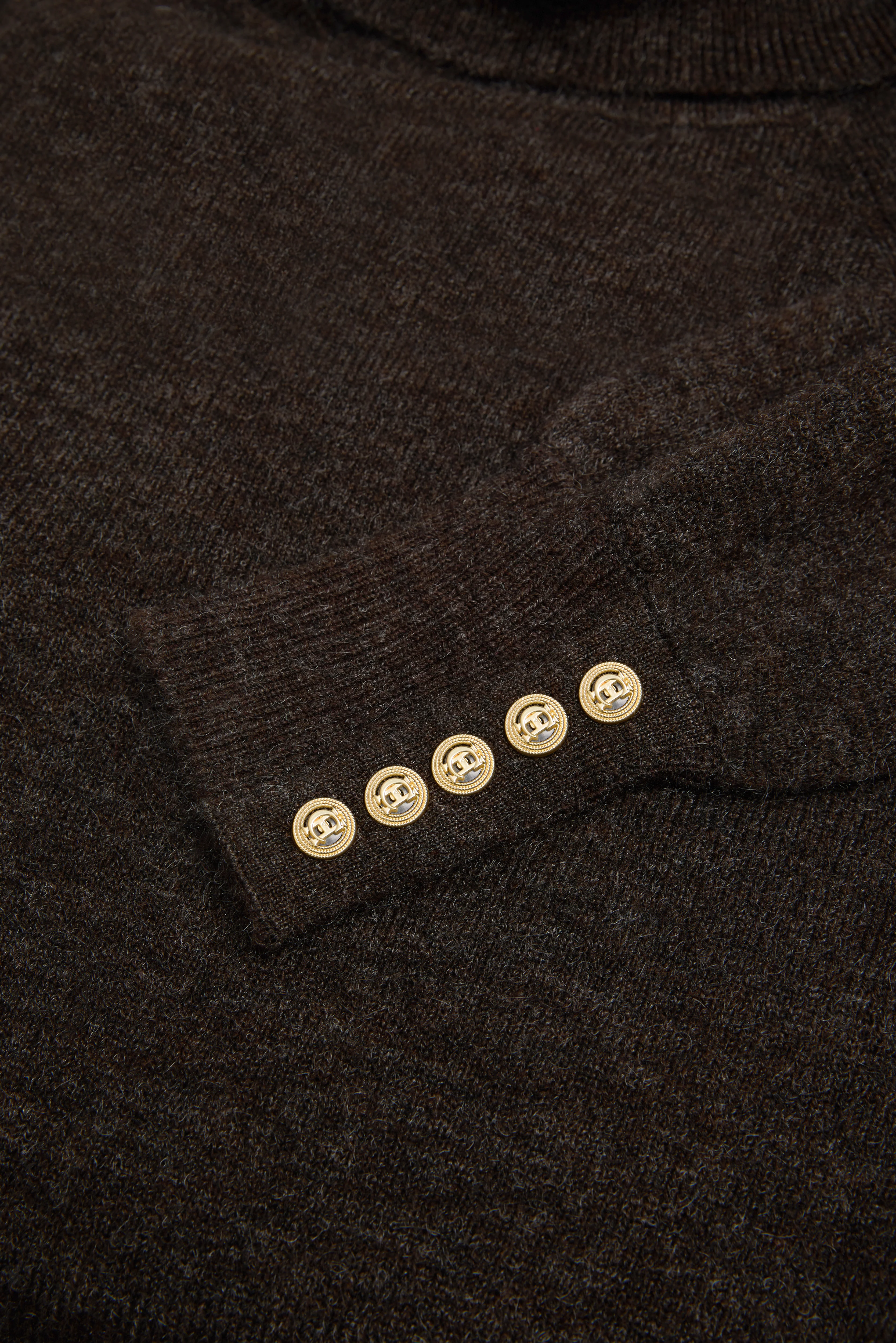 Maisie Roll Neck Knit (Chocolate) - Image 8