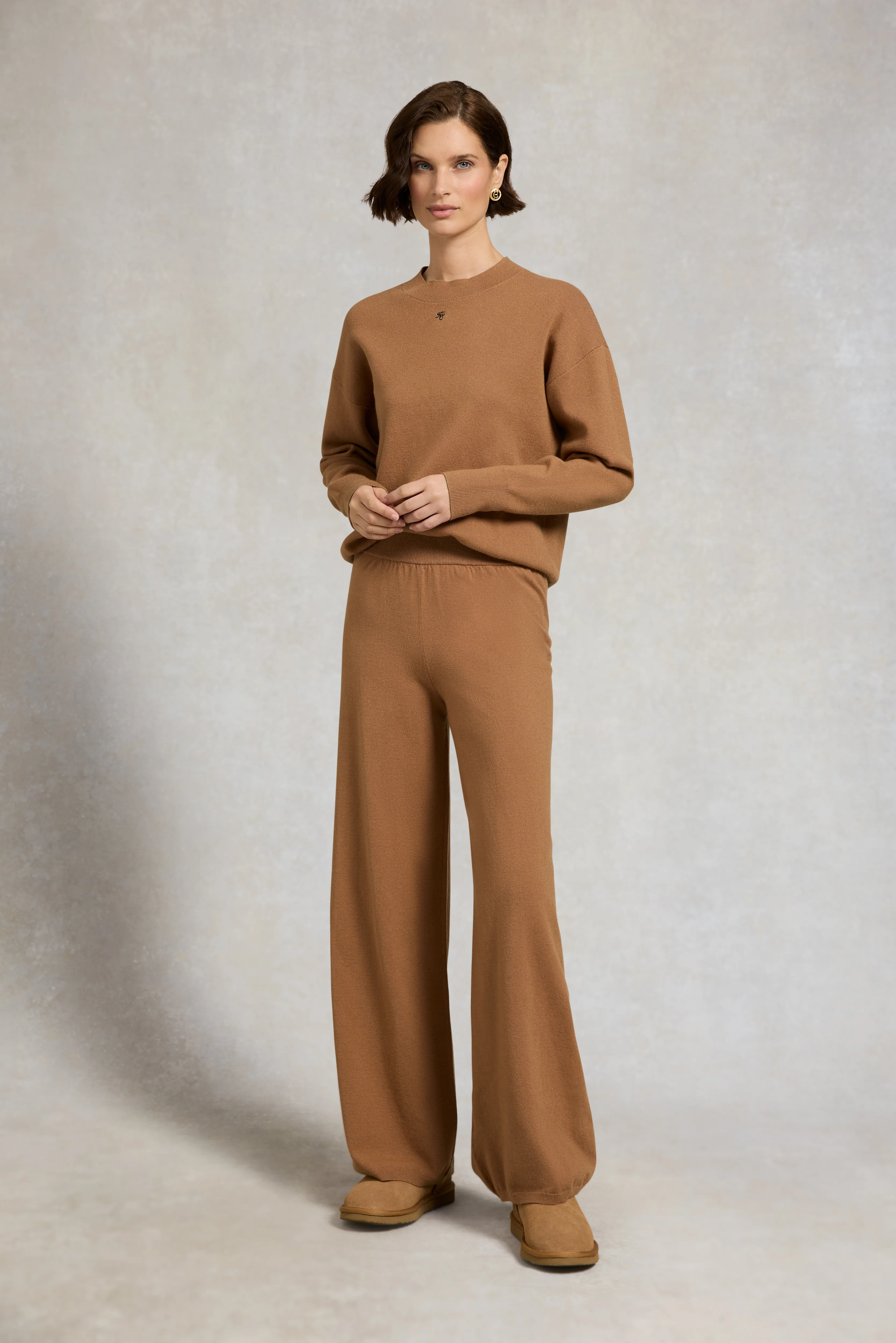 Maria Crew Neck Knit (Caramel) - Image 4