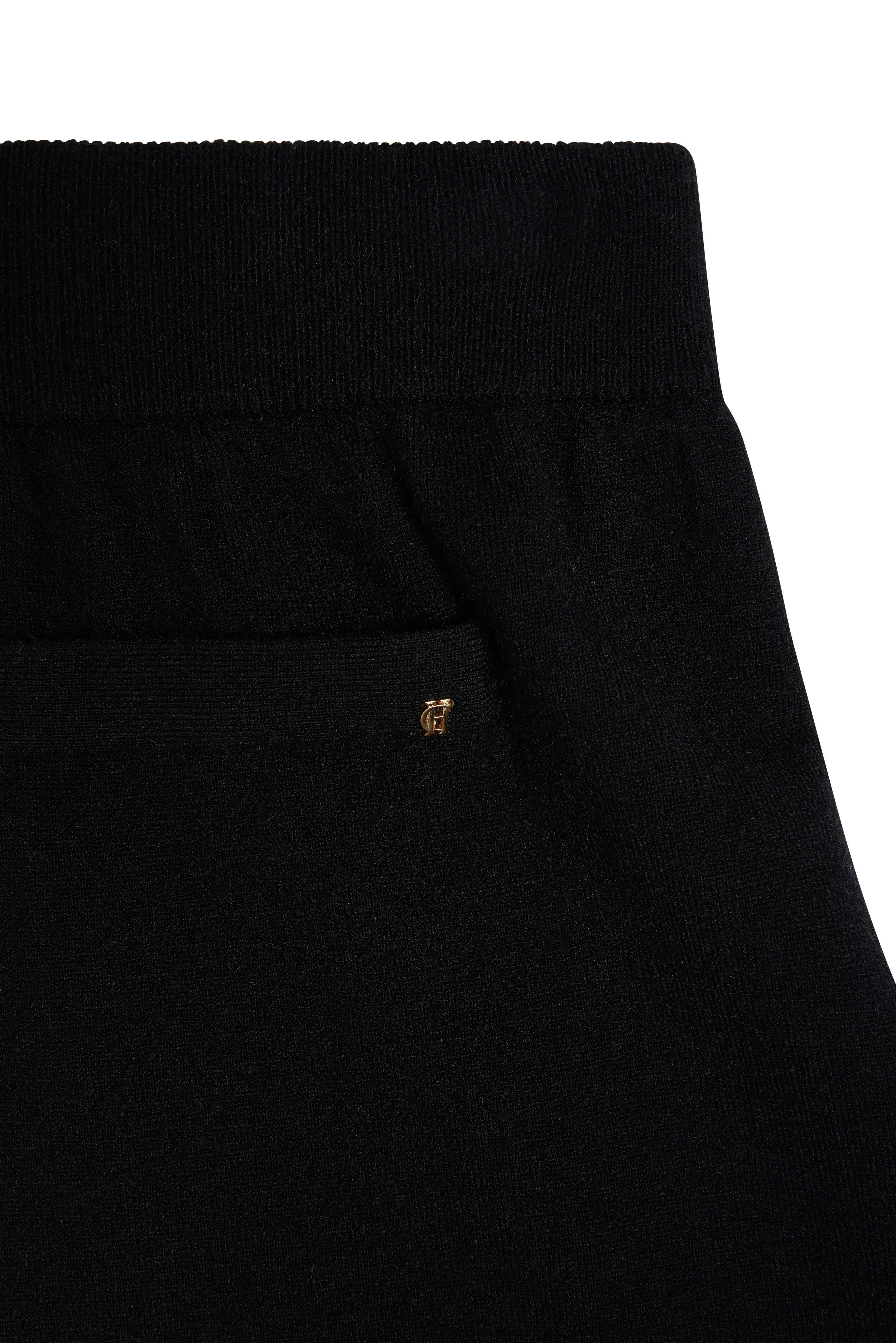 Maria Knitted Wide Leg Pant (Black) - Image 8