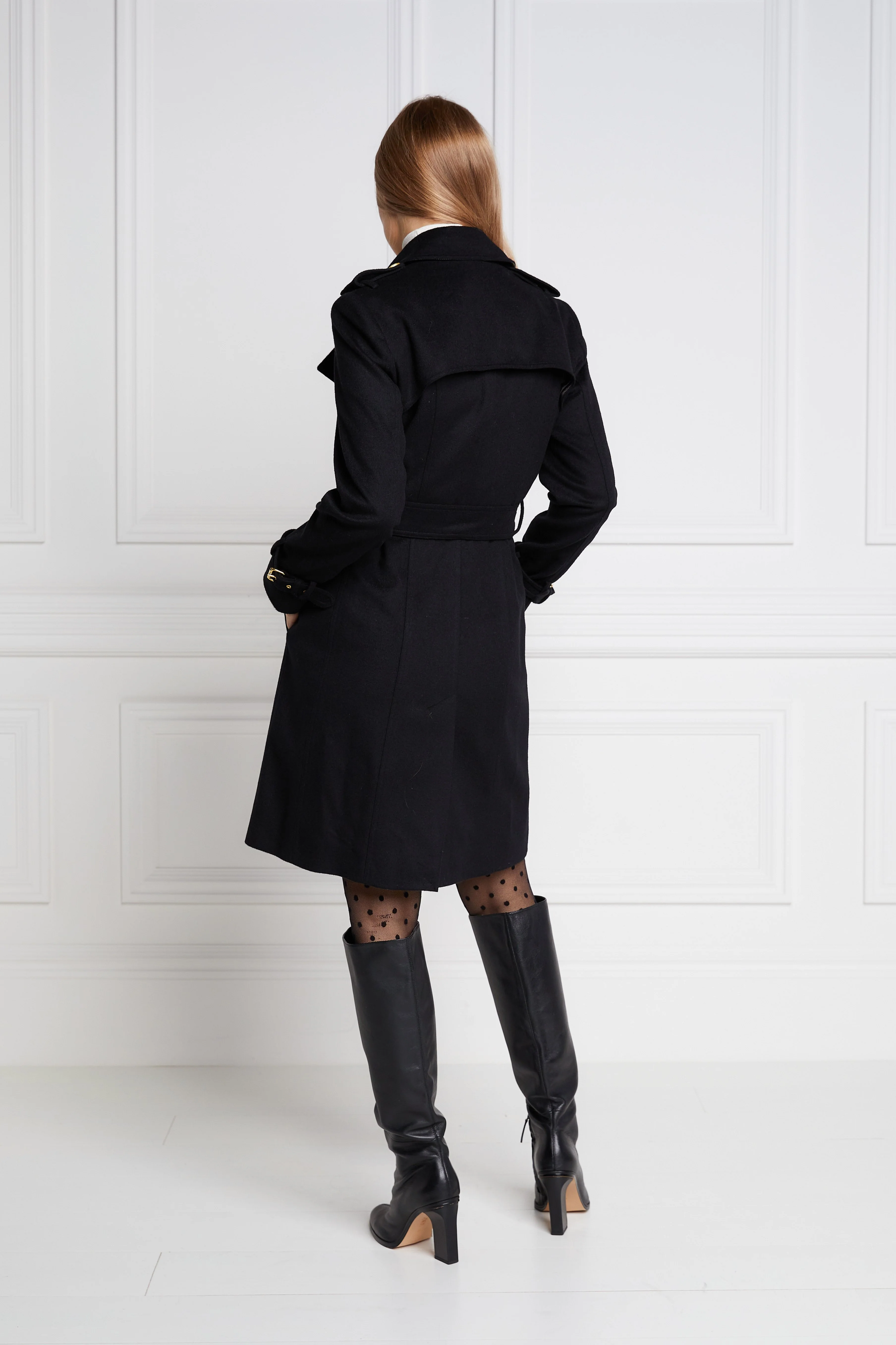 Marlborough Trench Coat (Soft Black) - Image 2