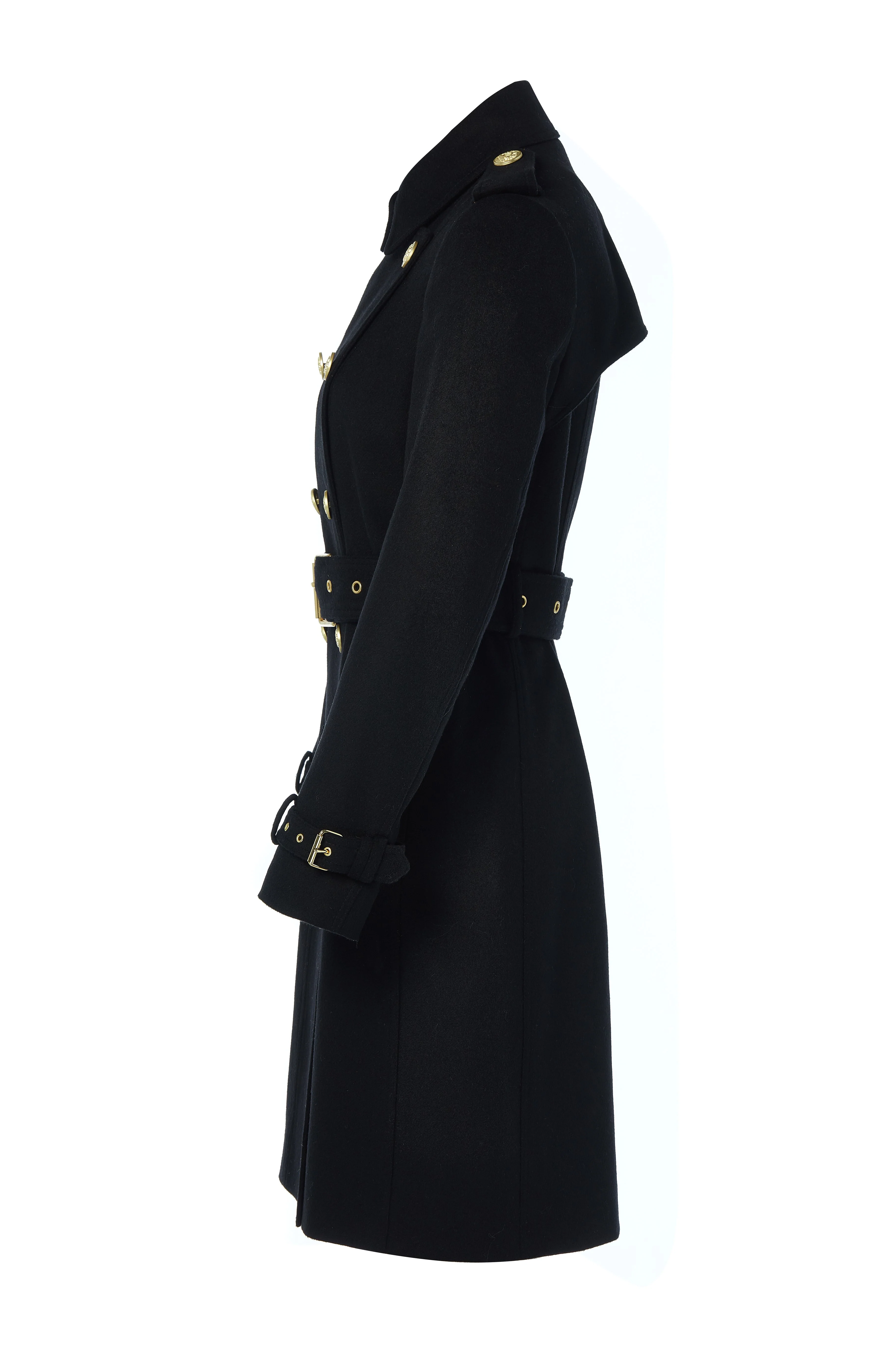 Marlborough Trench Coat (Soft Black) - Image 8