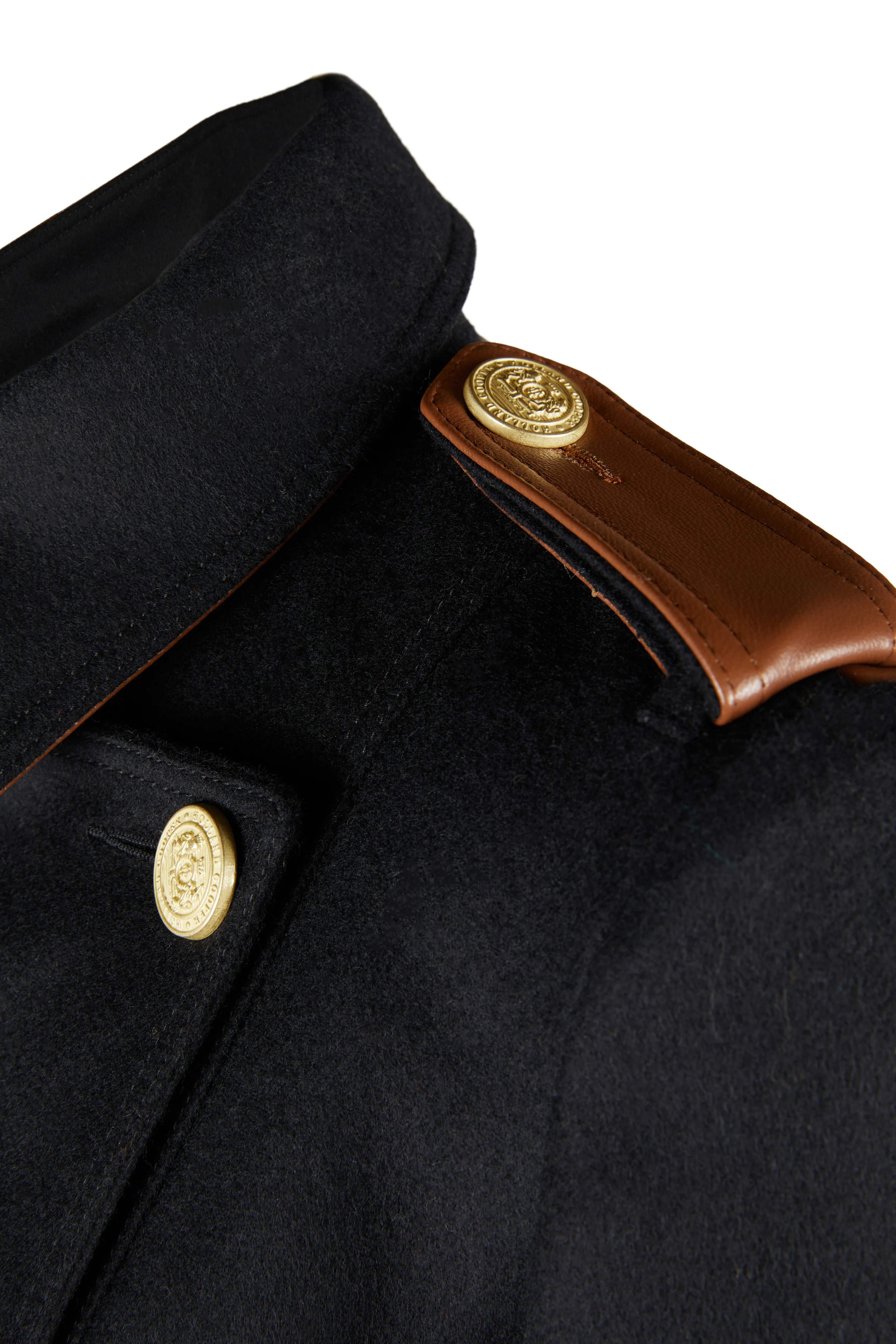 Marlborough Trench Coat (Soft Black Tan) - Image 14
