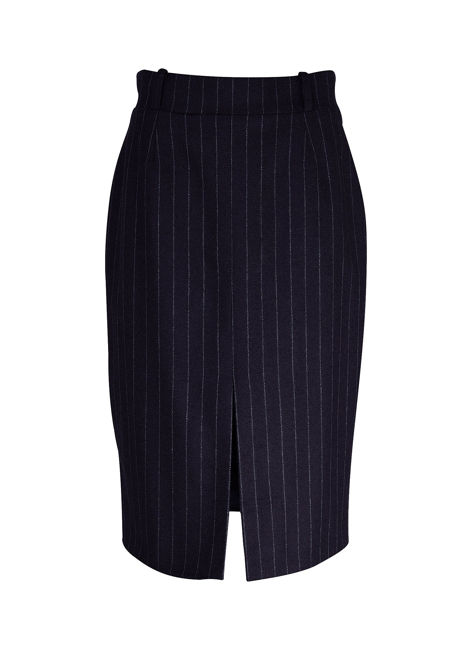 Mayfair Pencil Skirt (Navy Chalk Pinstripe) - Image 4