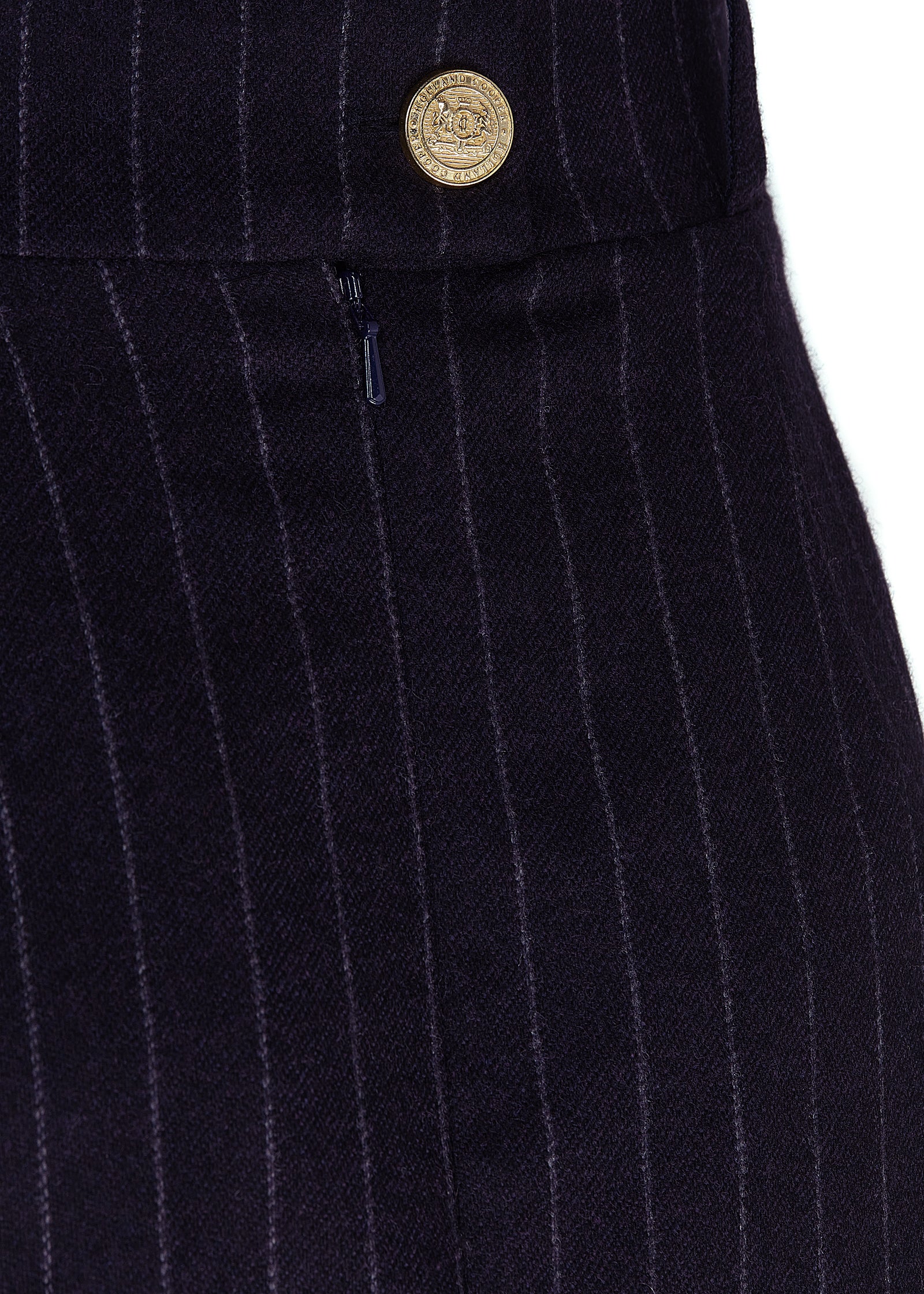 Mayfair Pencil Skirt (Navy Chalk Pinstripe) - Image 8