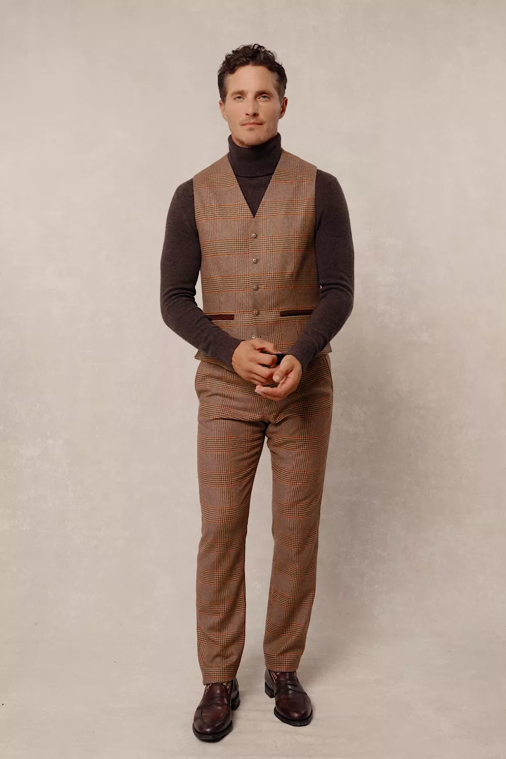 The Classic Trouser (Clarence Check Merlot) - Image 5