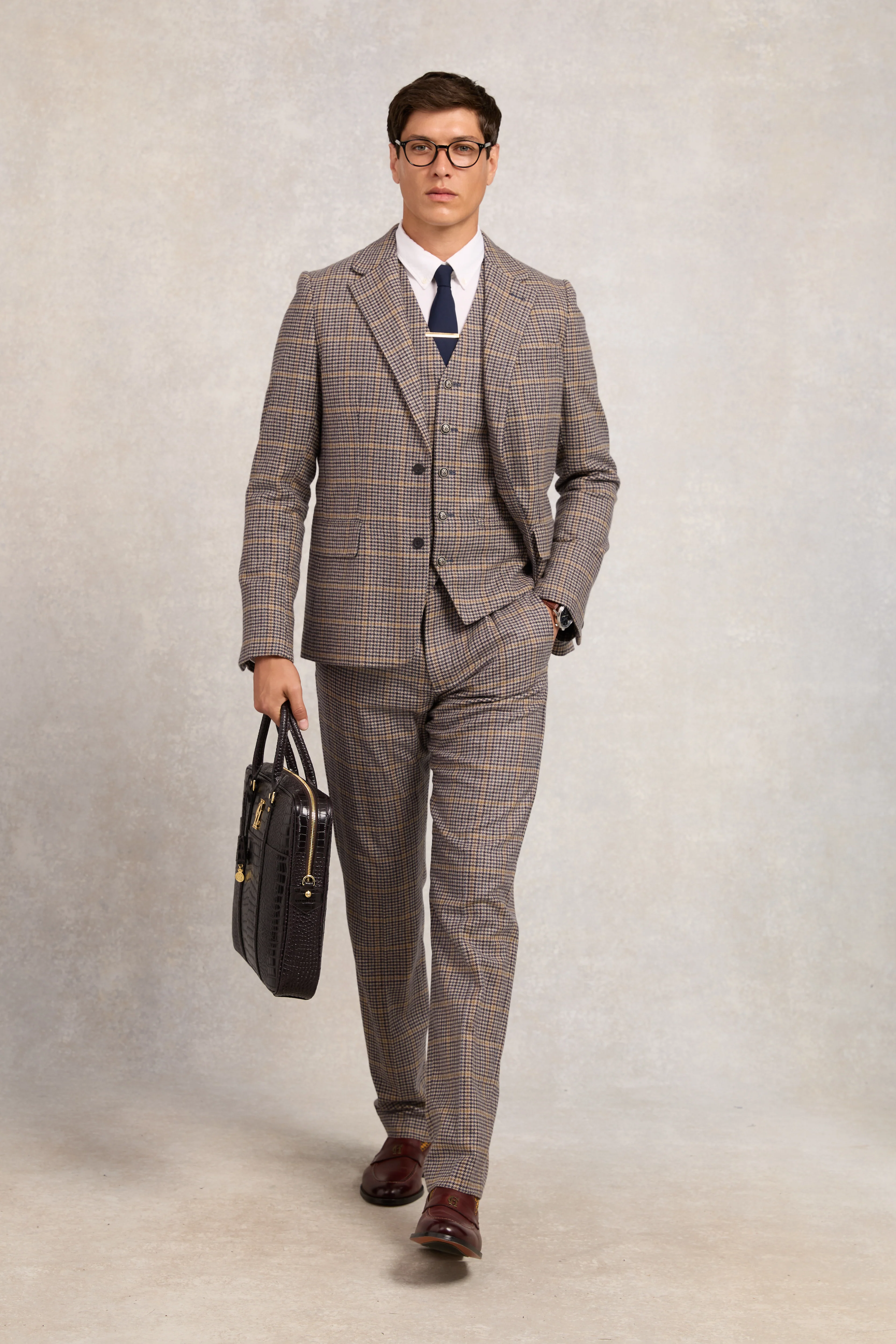 The Classic Trouser (Prince of Wales Navy) - Image 2