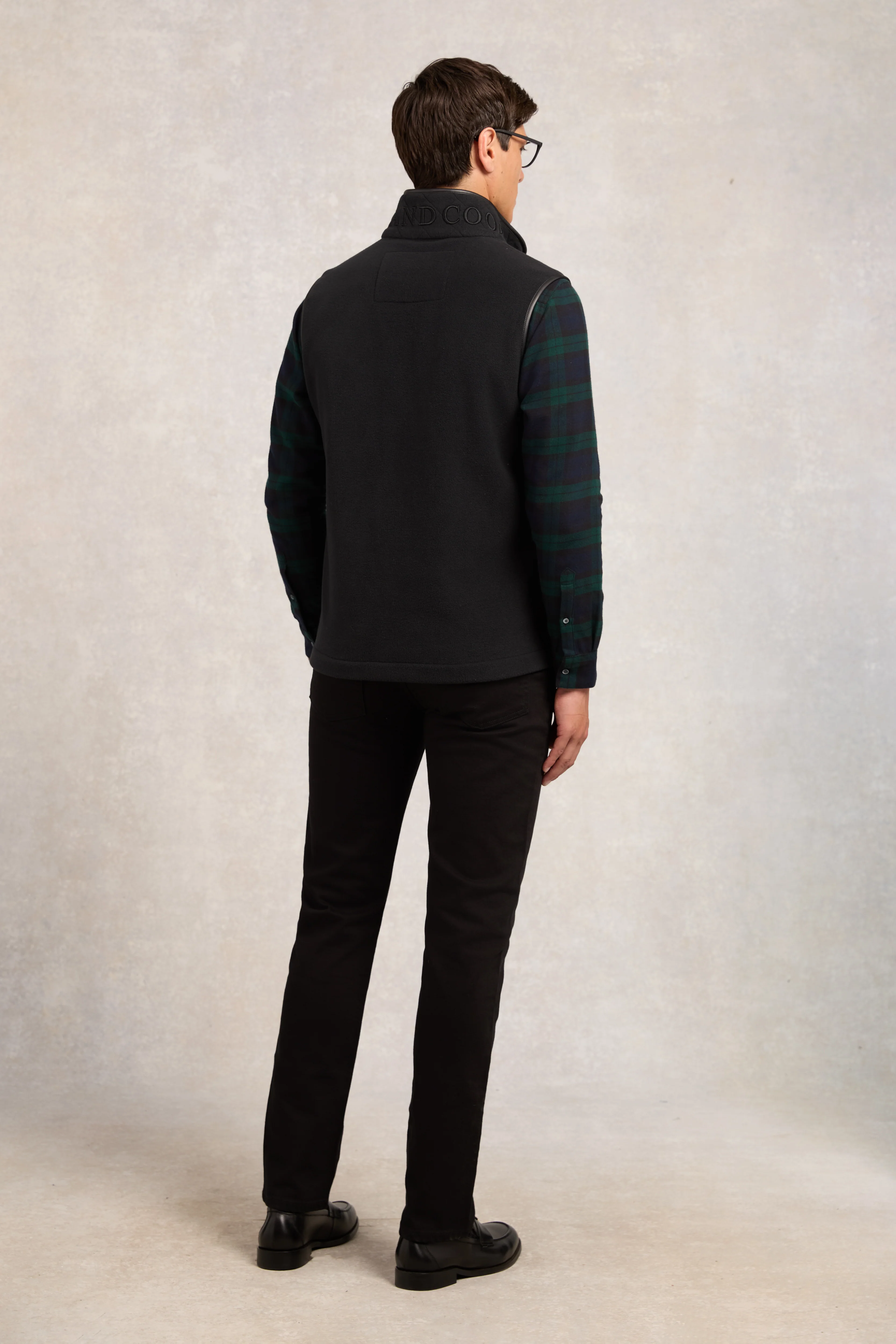 Men's Country Fleece Gilet (Black) - Image 6