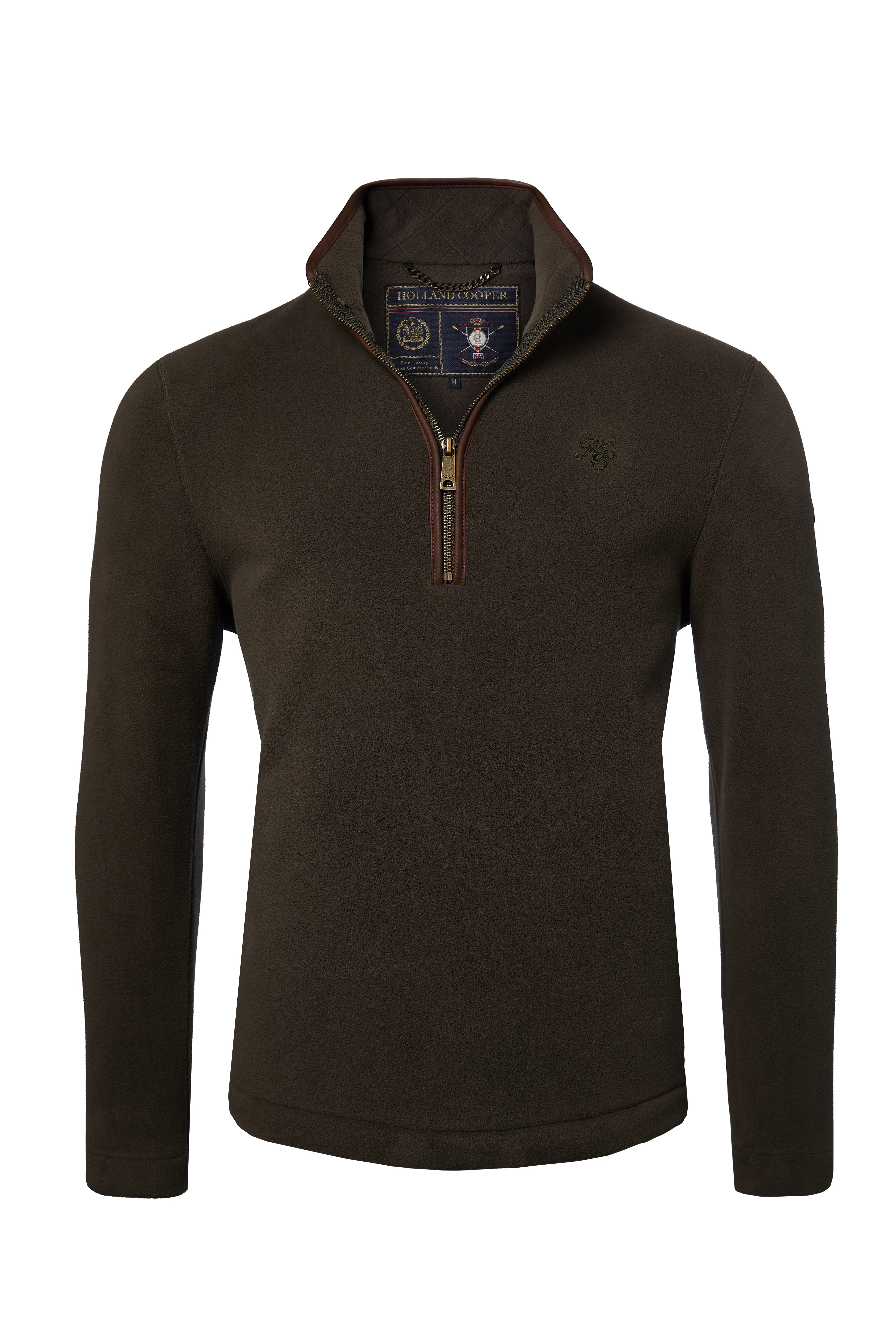 Men's Country Fleece Quarter Zip (Khaki) - Image 4