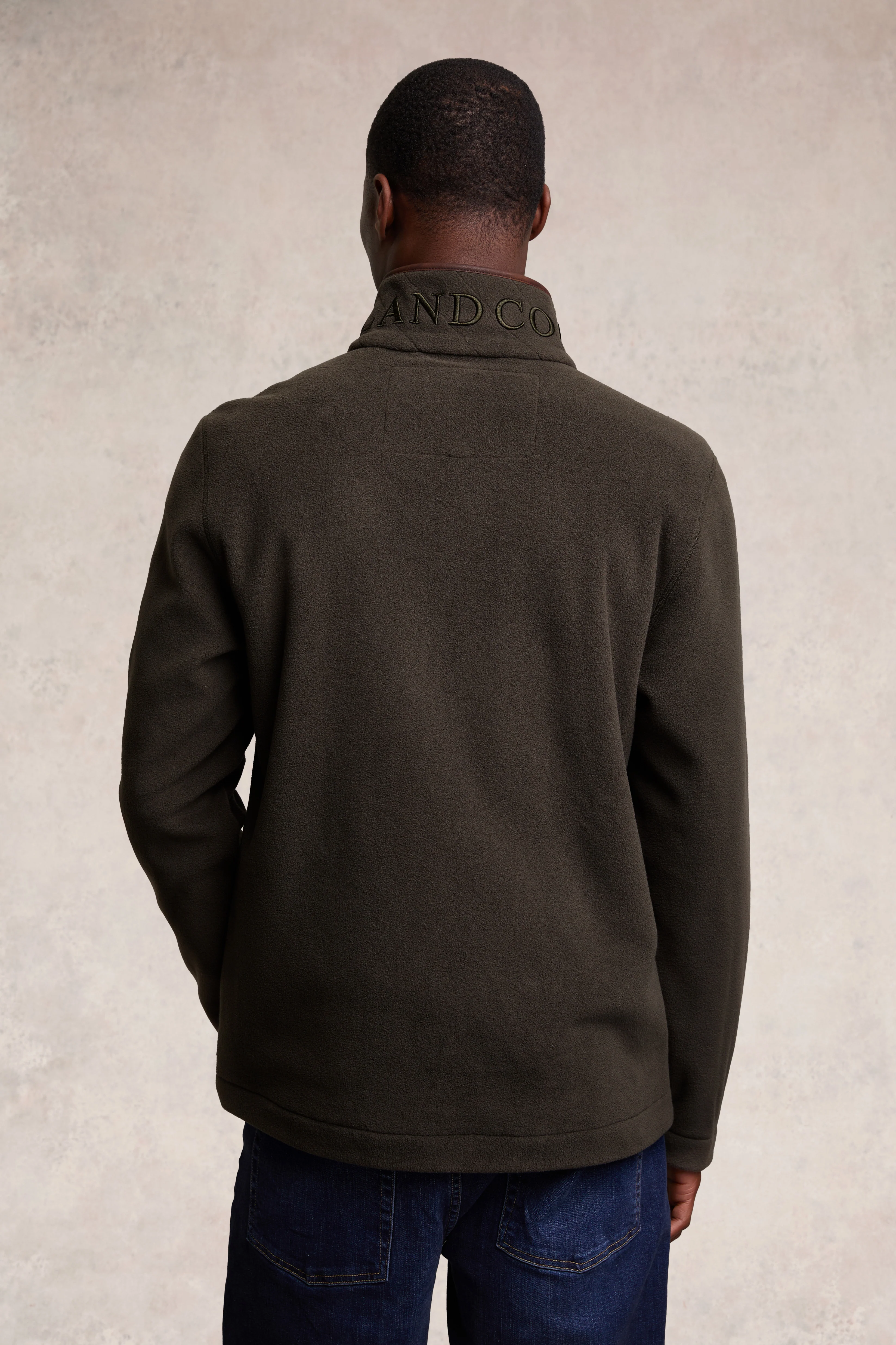 Men's Country Fleece Quarter Zip (Khaki) - Image 6