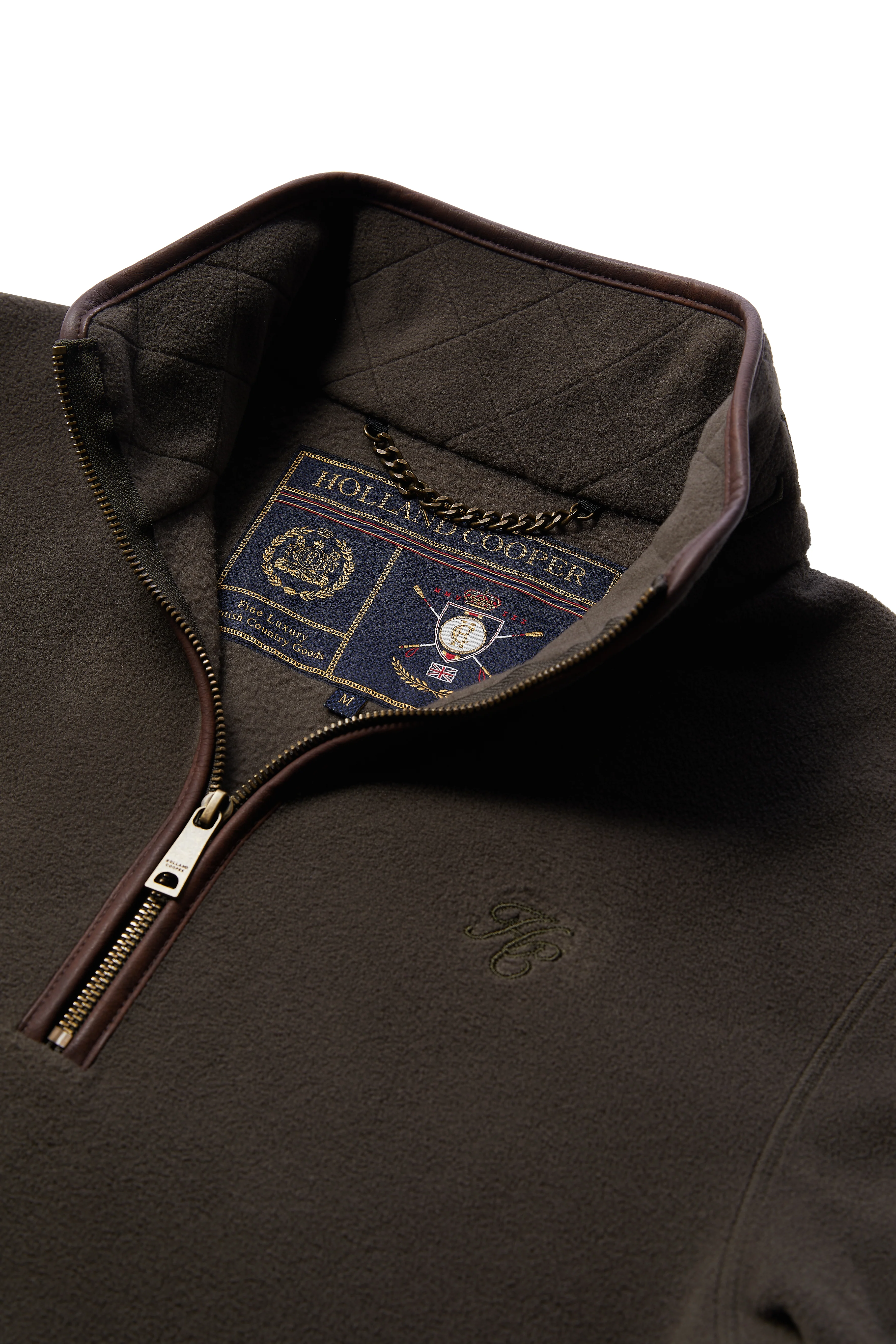 Men's Country Fleece Quarter Zip (Khaki) - Image 7