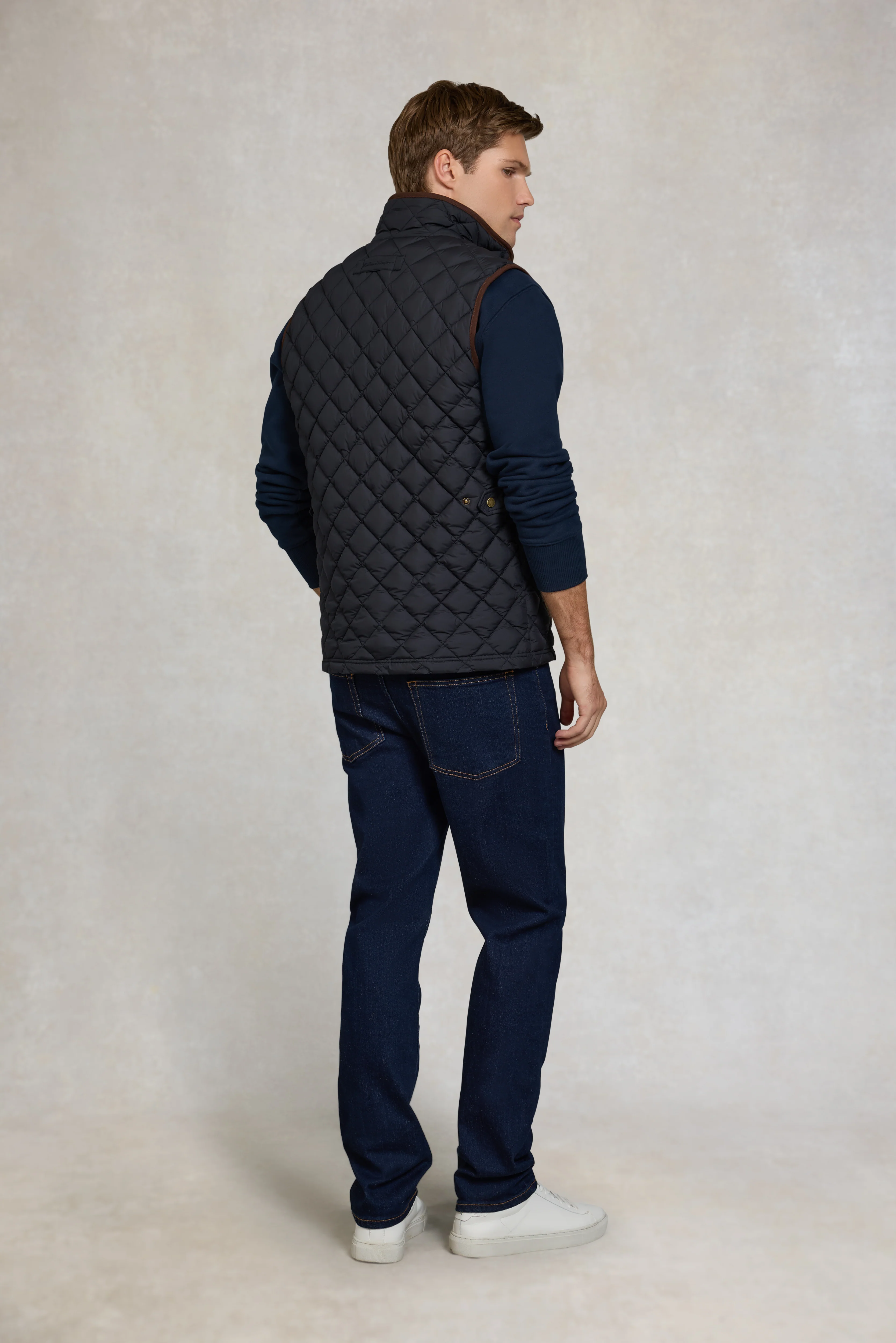 Men's Country Quilted Gilet (Ink Navy) - Image 6