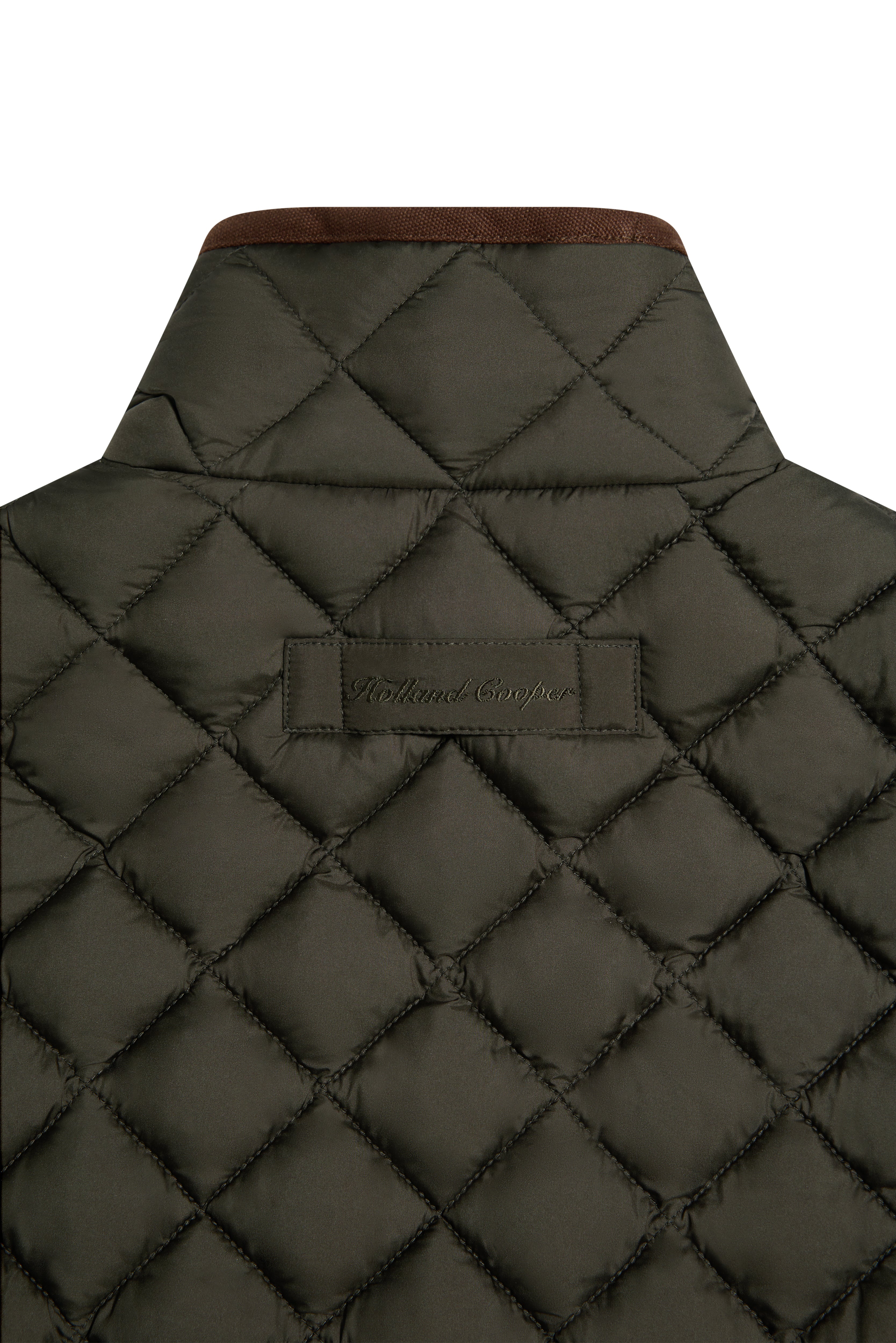 Men's Country Quilted Gilet (Khaki) - Image 10