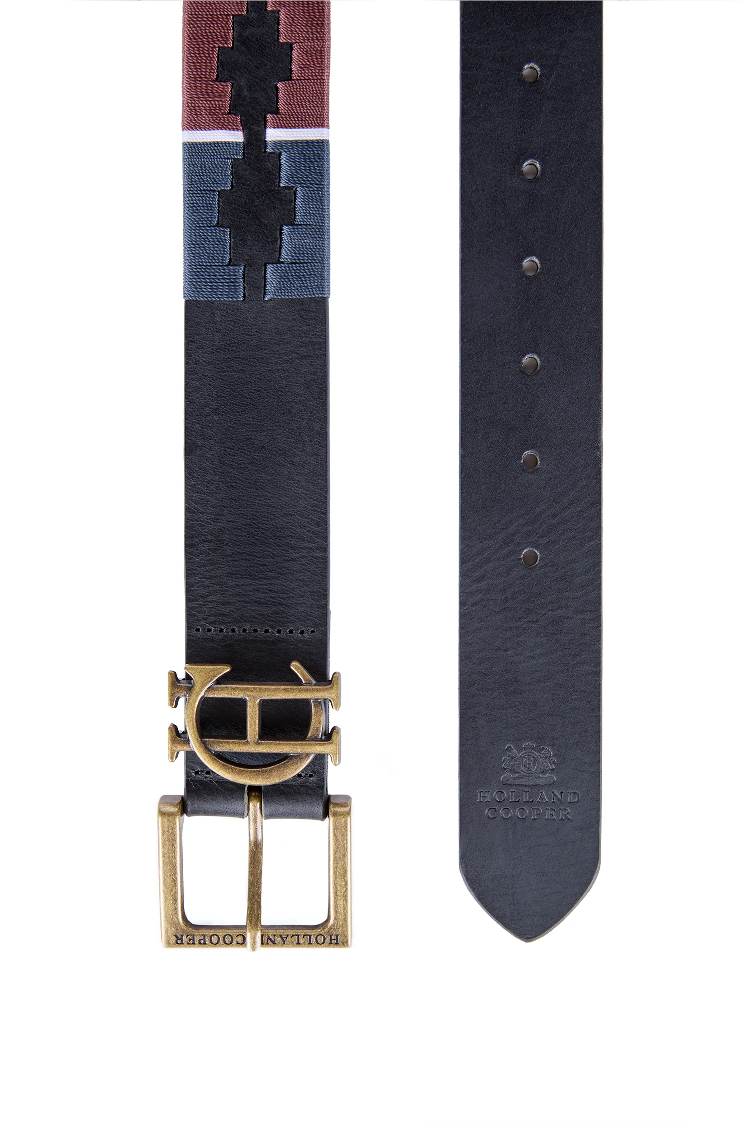 Men's Polo Belt (Oxblood Navy) - Image 3