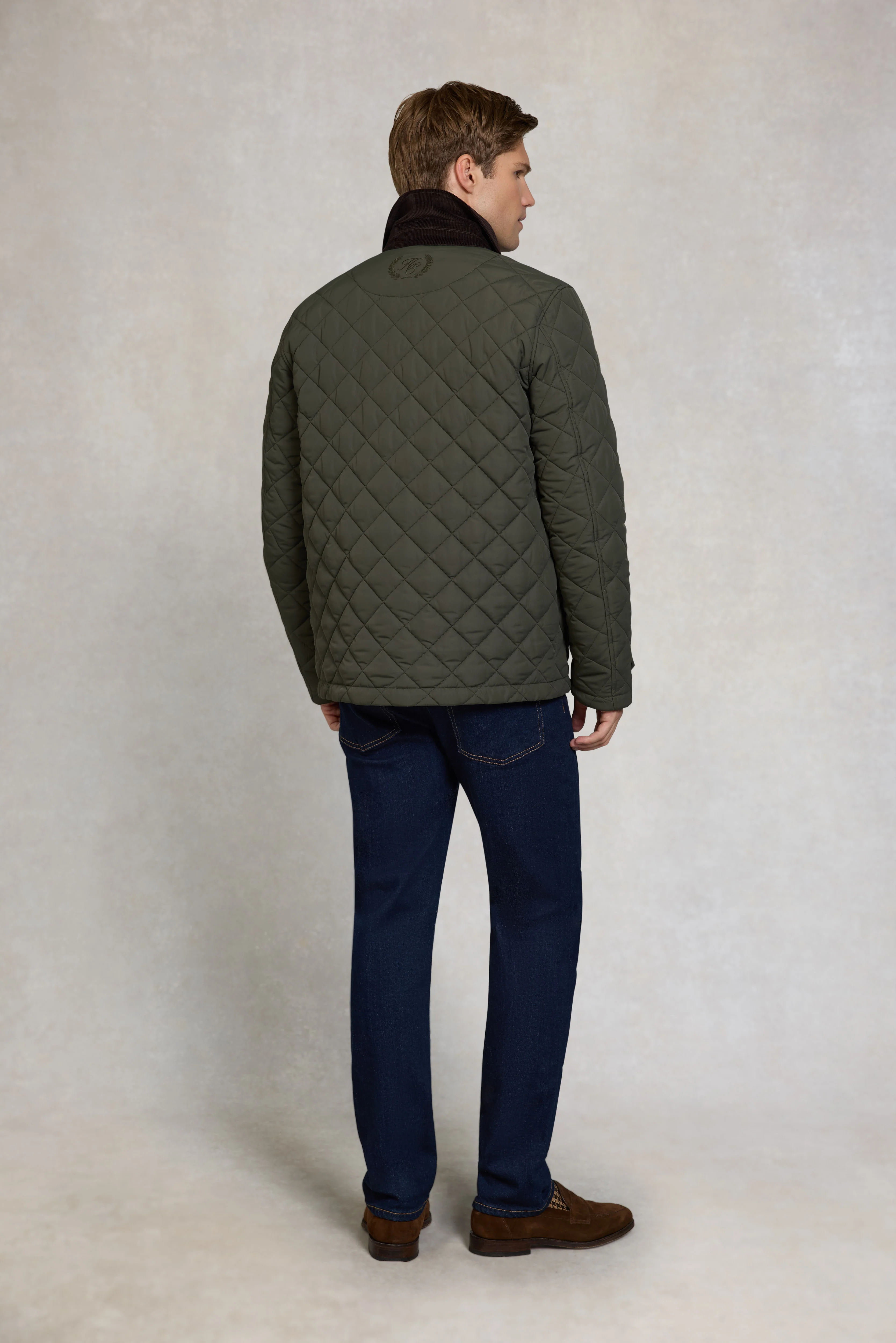 Men's Quilted Liner Jacket (Army Khaki) - Image 6