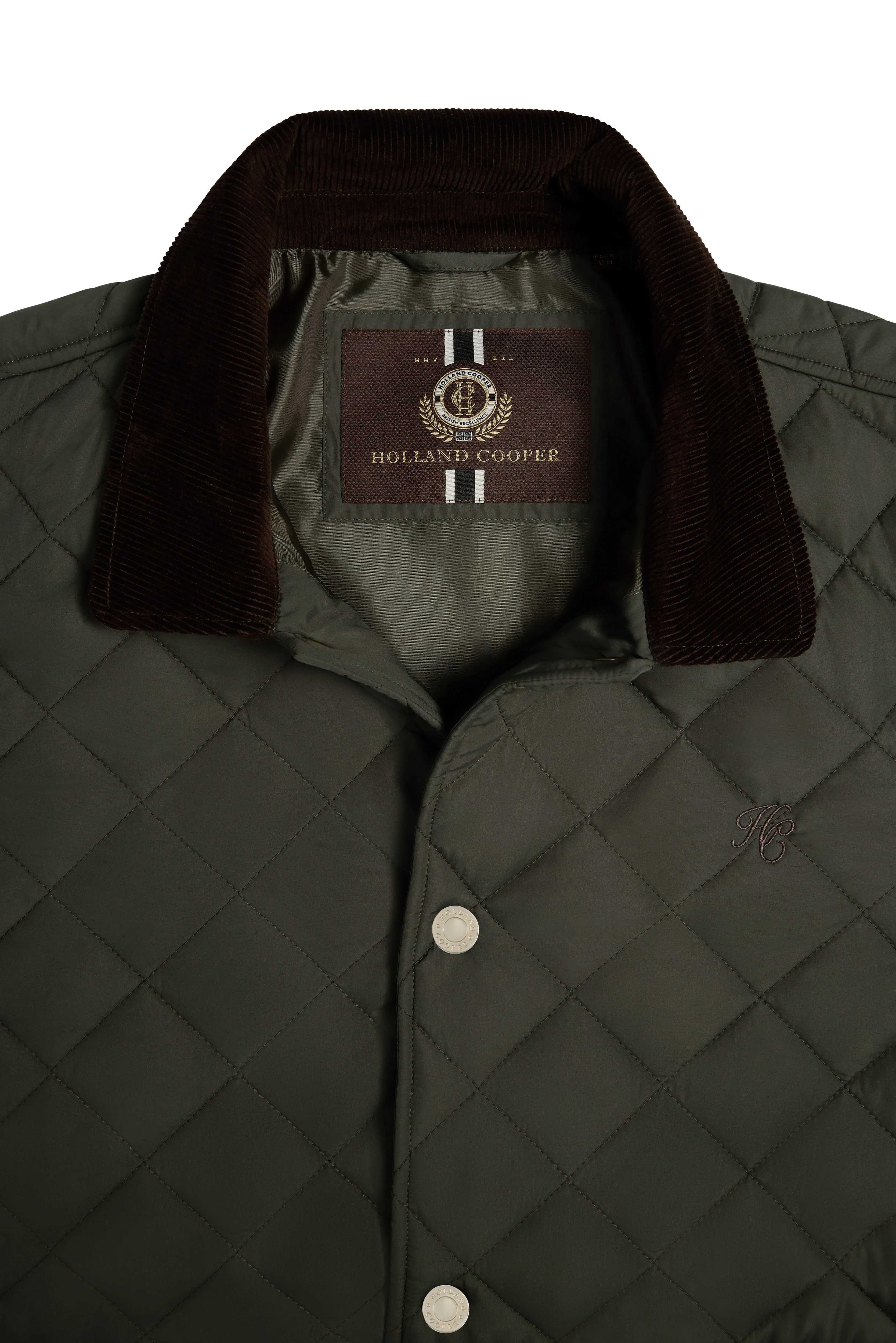 Men's Quilted Liner Jacket (Army Khaki) - Image 9