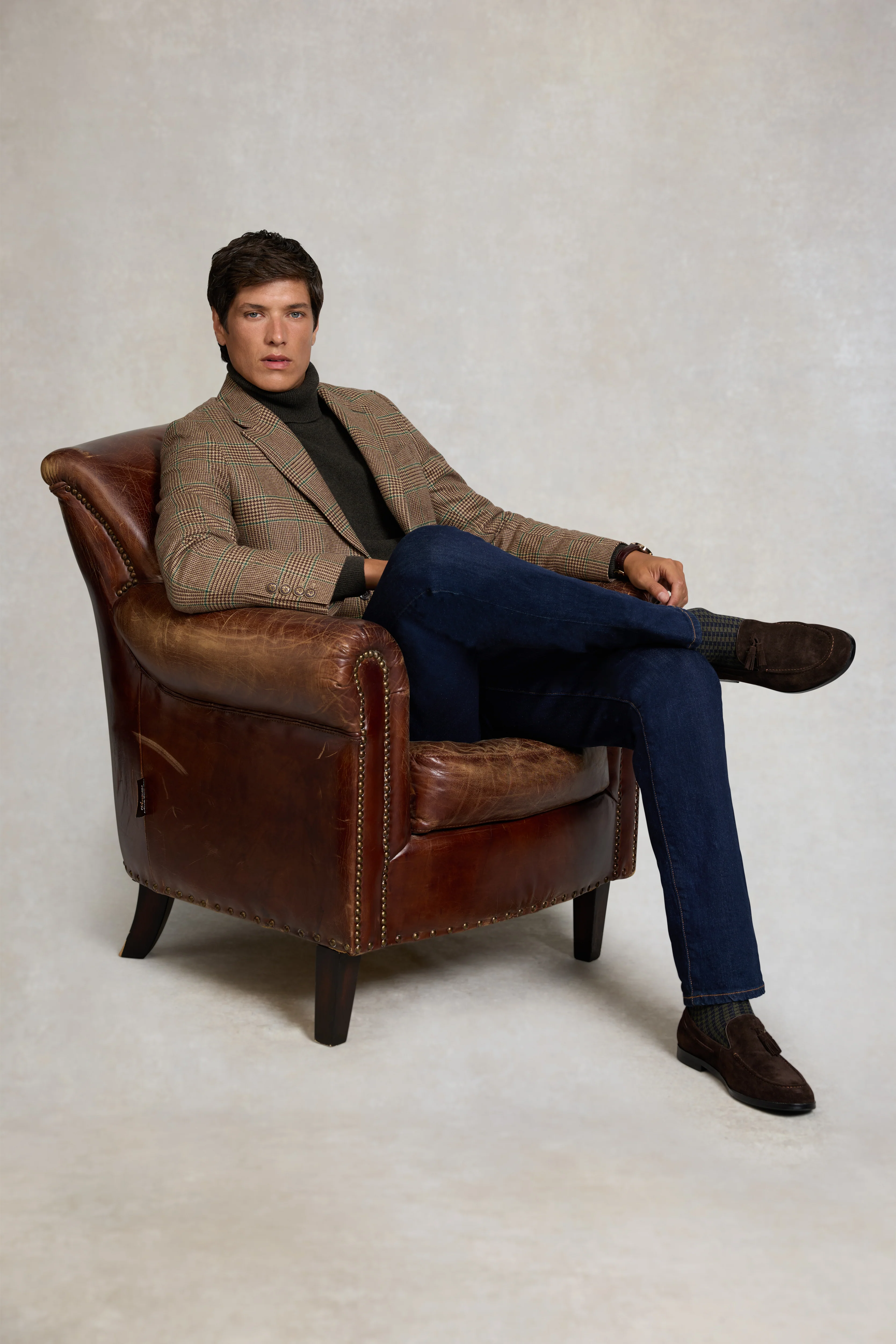 Men's Suede Tassel Loafer (Chocolate) - Image 3