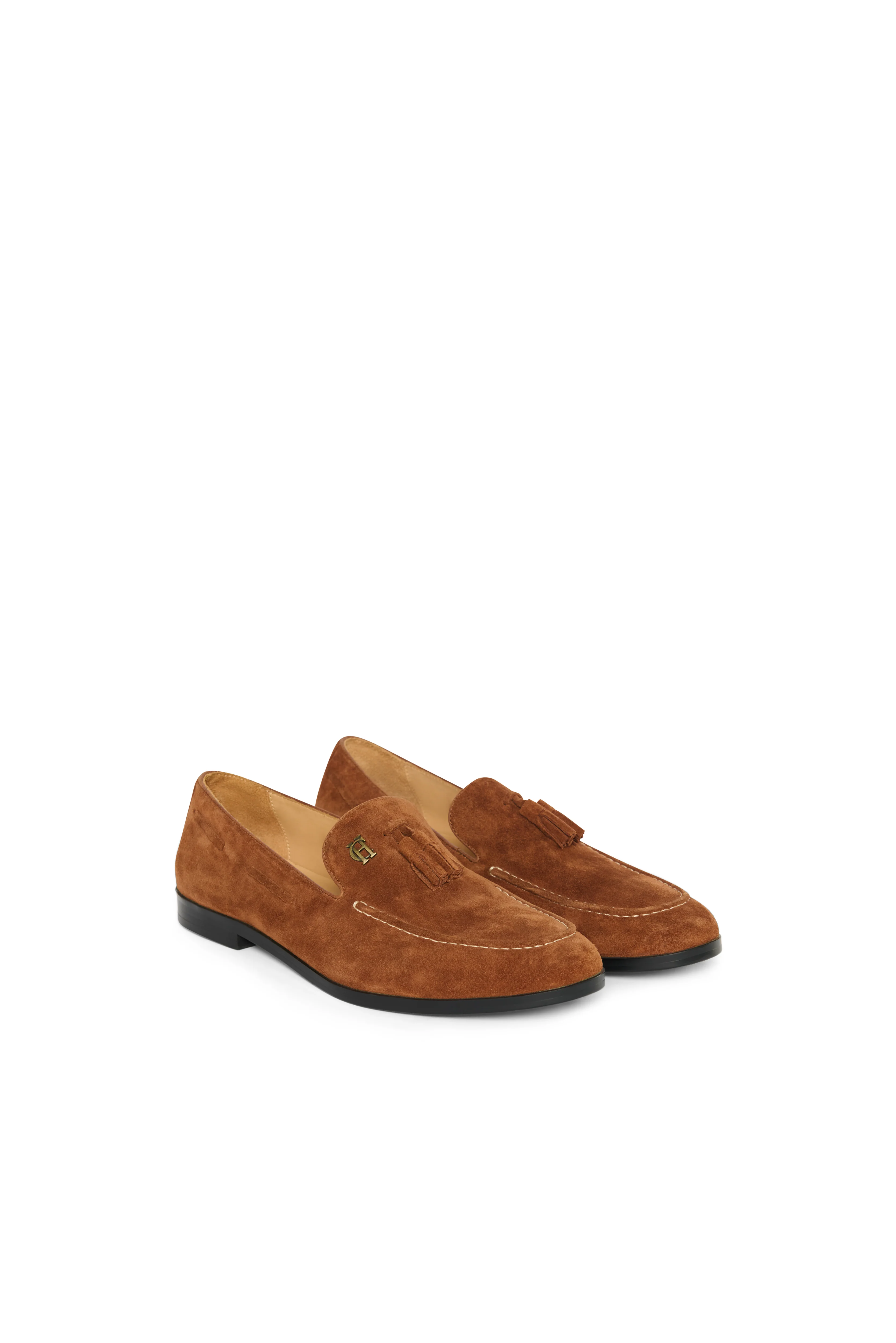 Men's Suede Tassel Loafer (Cognac) - Image 2