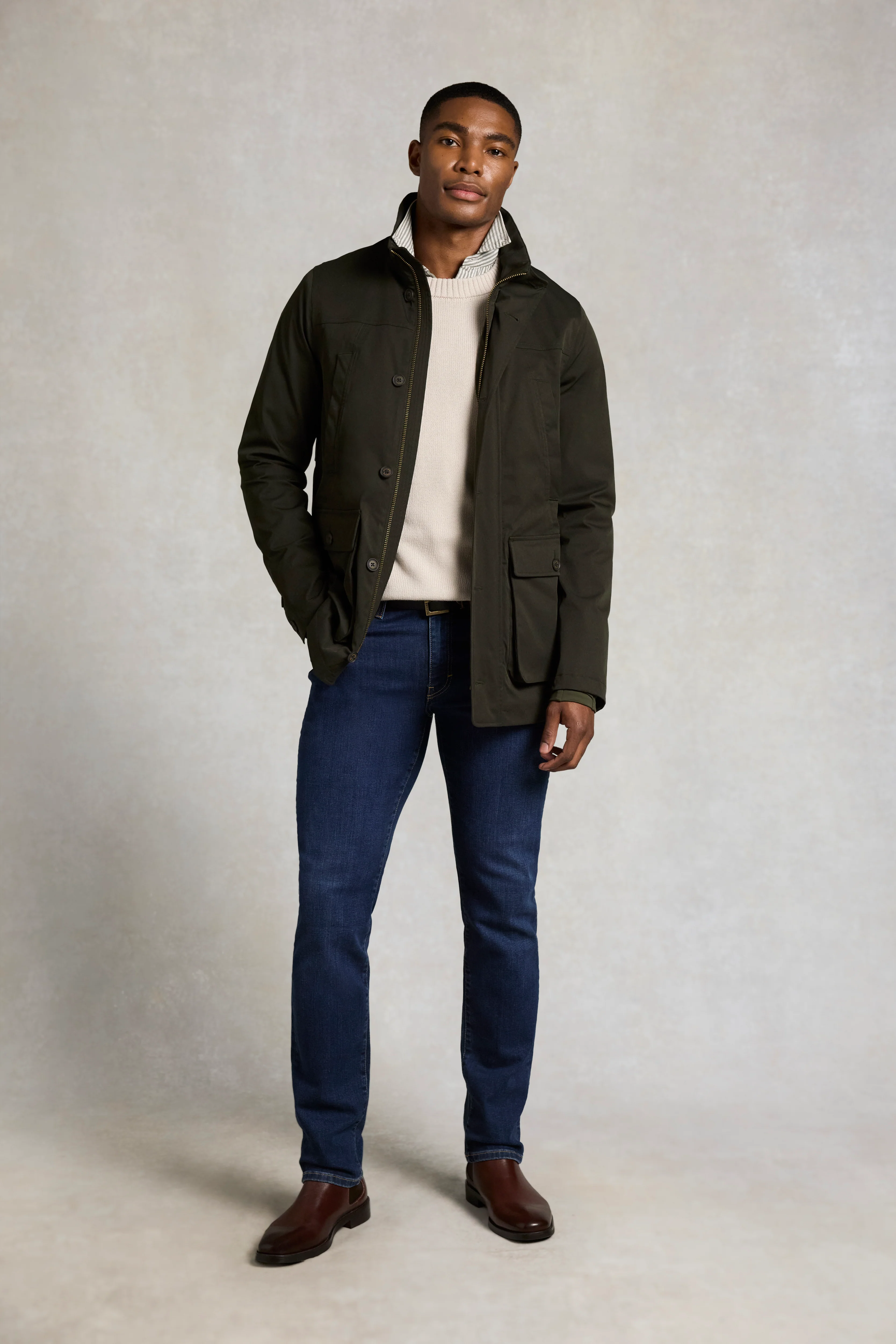 Men's Waterproof Field Coat (Khaki) - Image 3