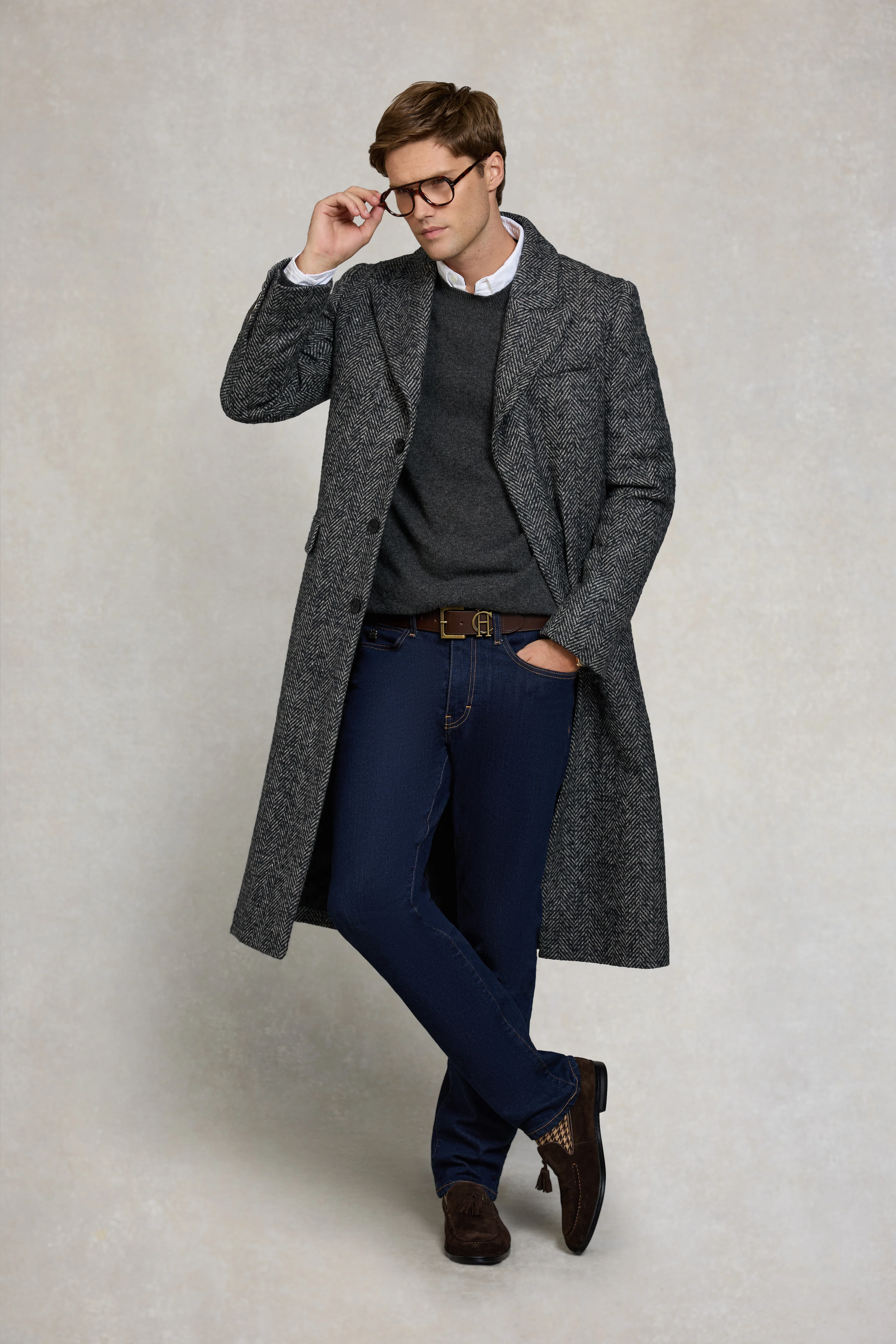 Byron Crew Neck Knit (Charcoal) - Image 3