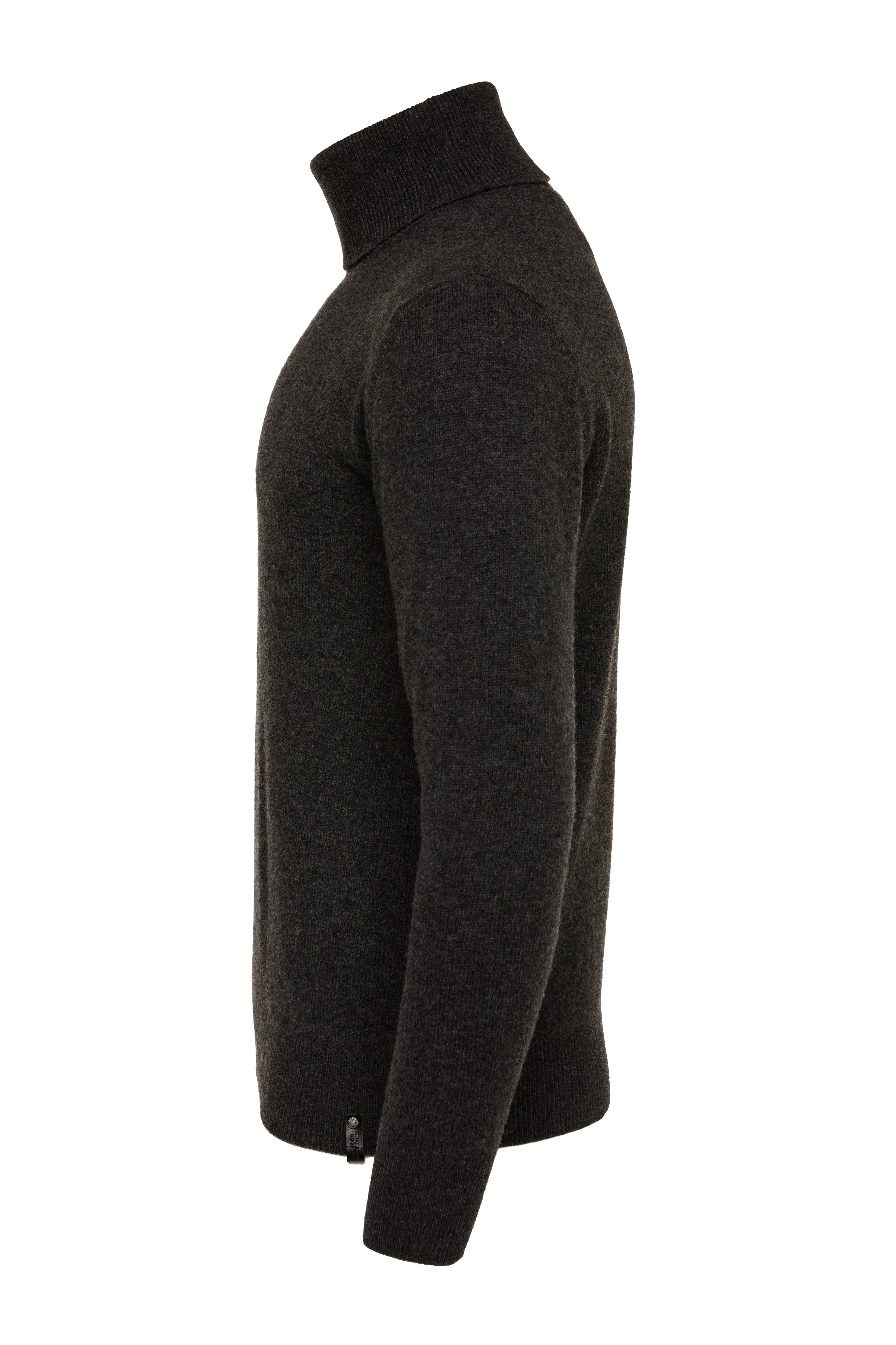 Byron Roll Neck Knit (Charcoal) - Image 8