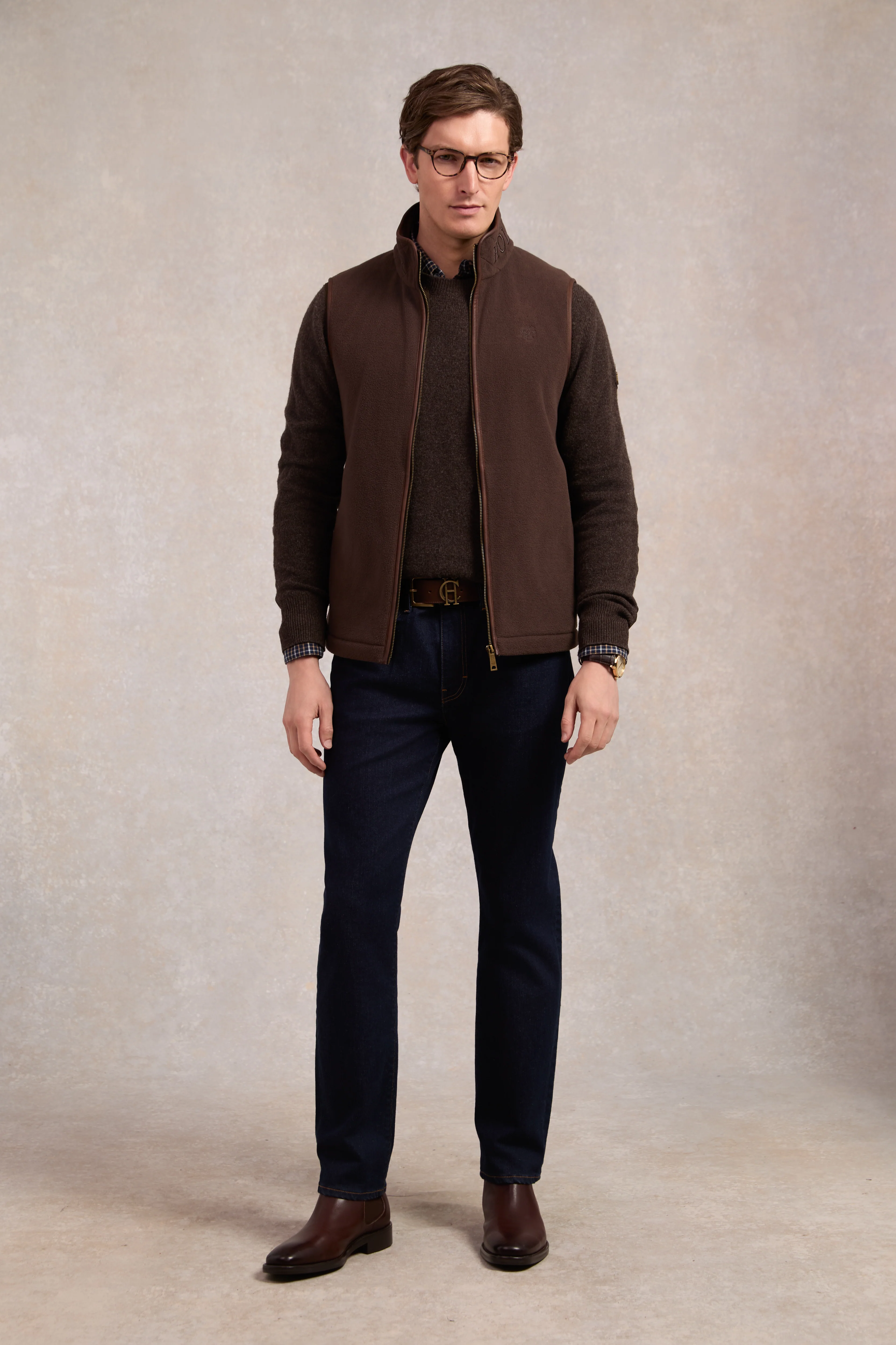 Country Crew Neck Knit (Chocolate) - Image 3