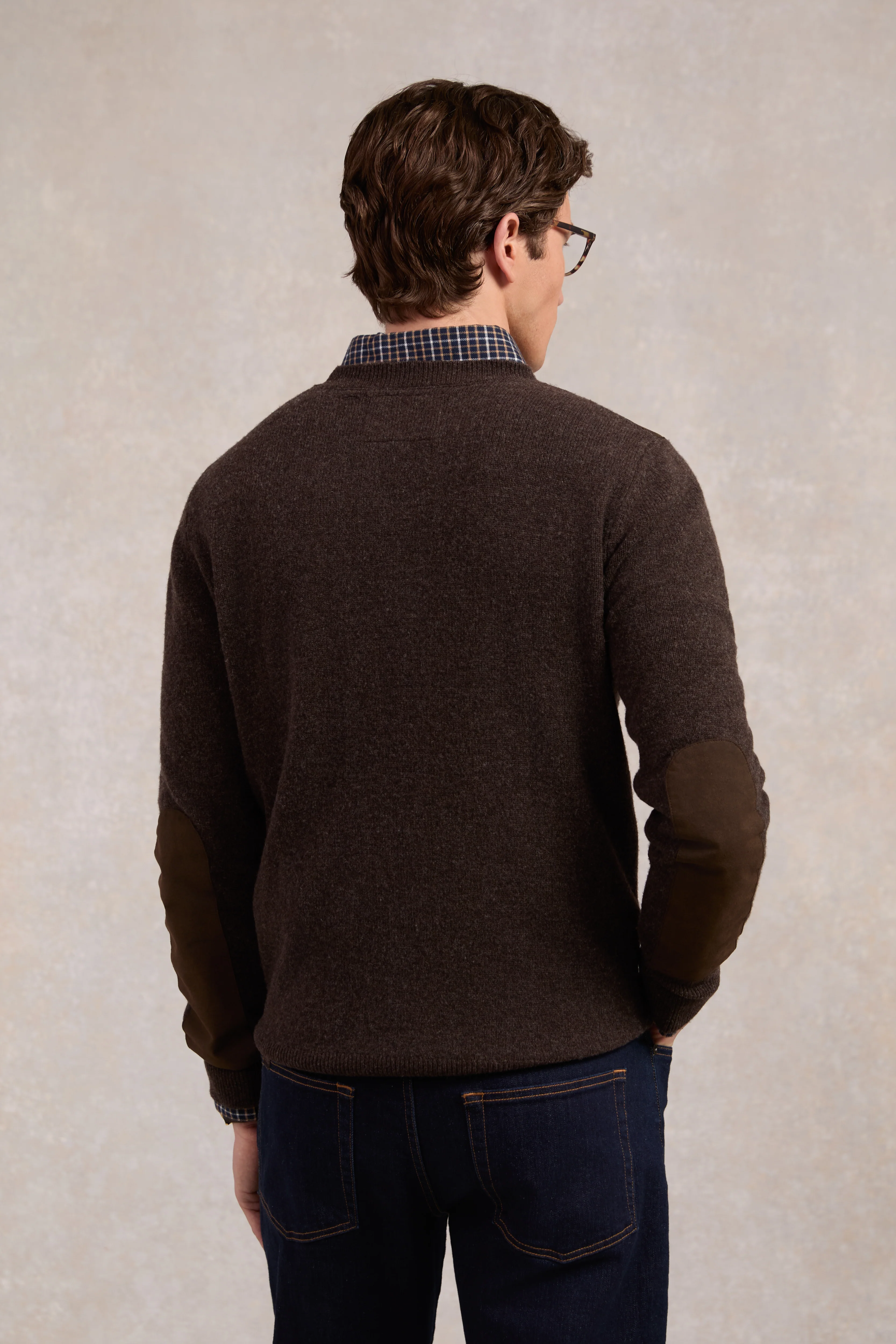 Country Crew Neck Knit (Chocolate) - Image 5