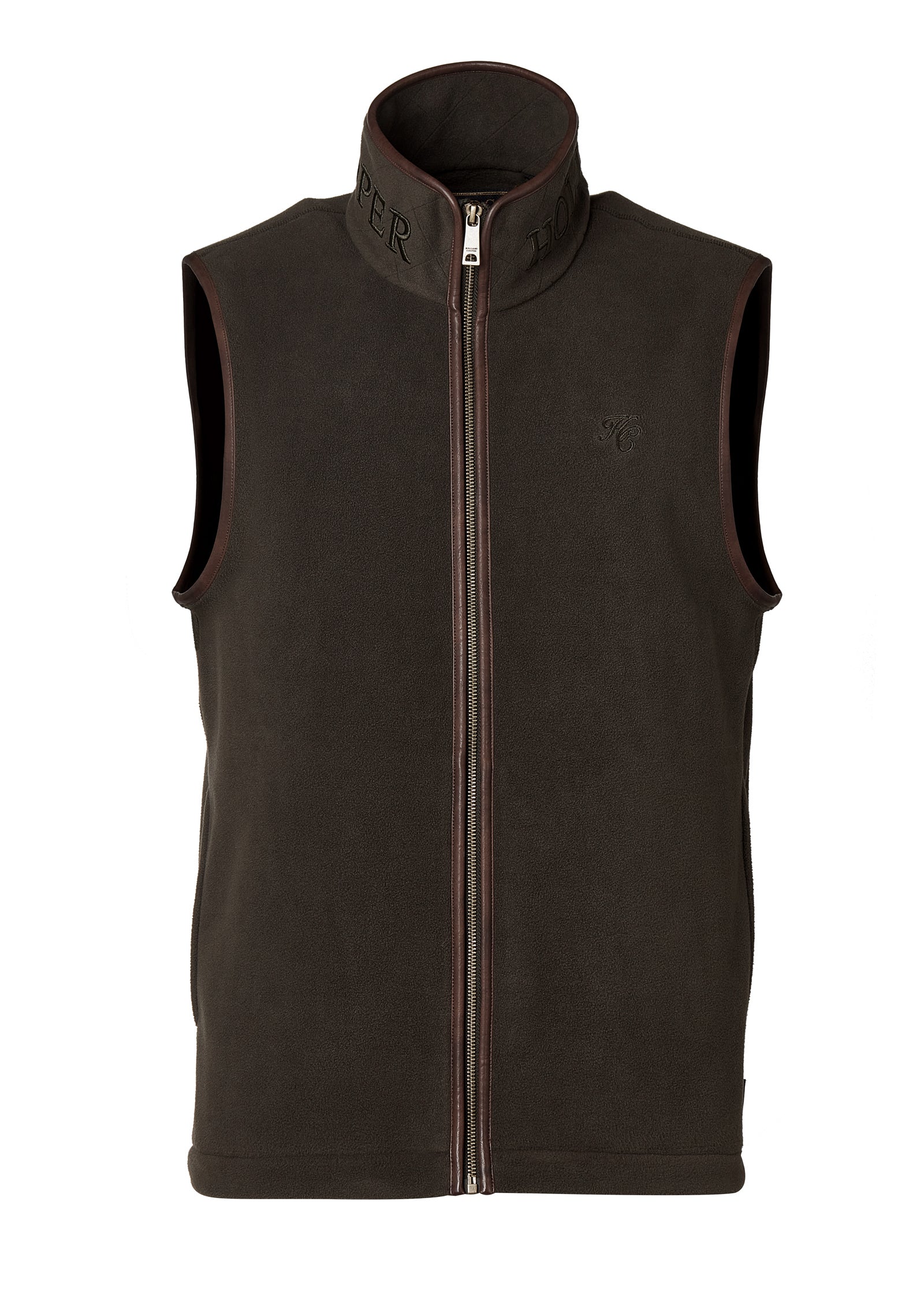 Men's Country Fleece Gilet (Khaki) - Image 4