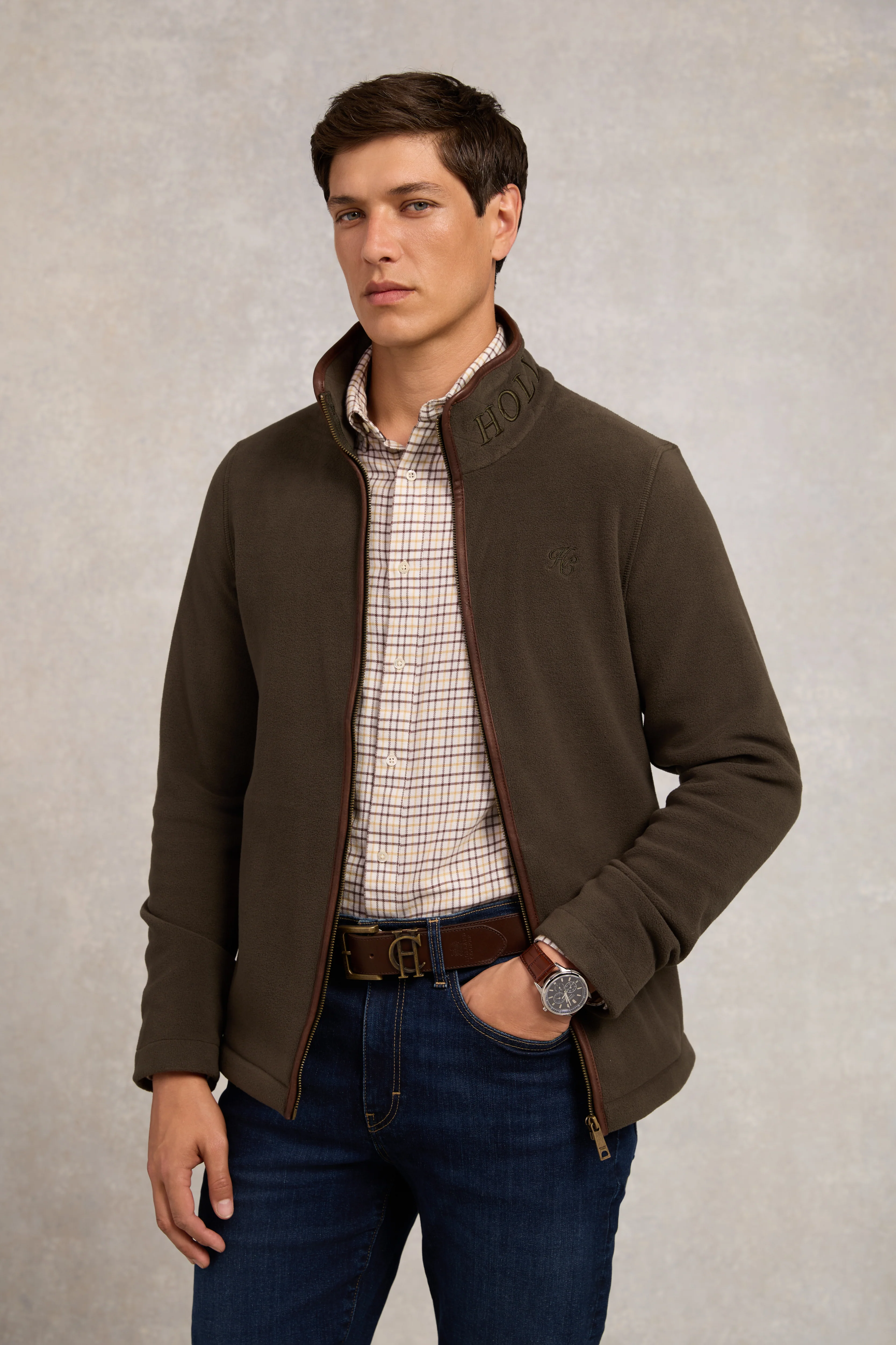 Men's Country Fleece Jacket (Khaki)