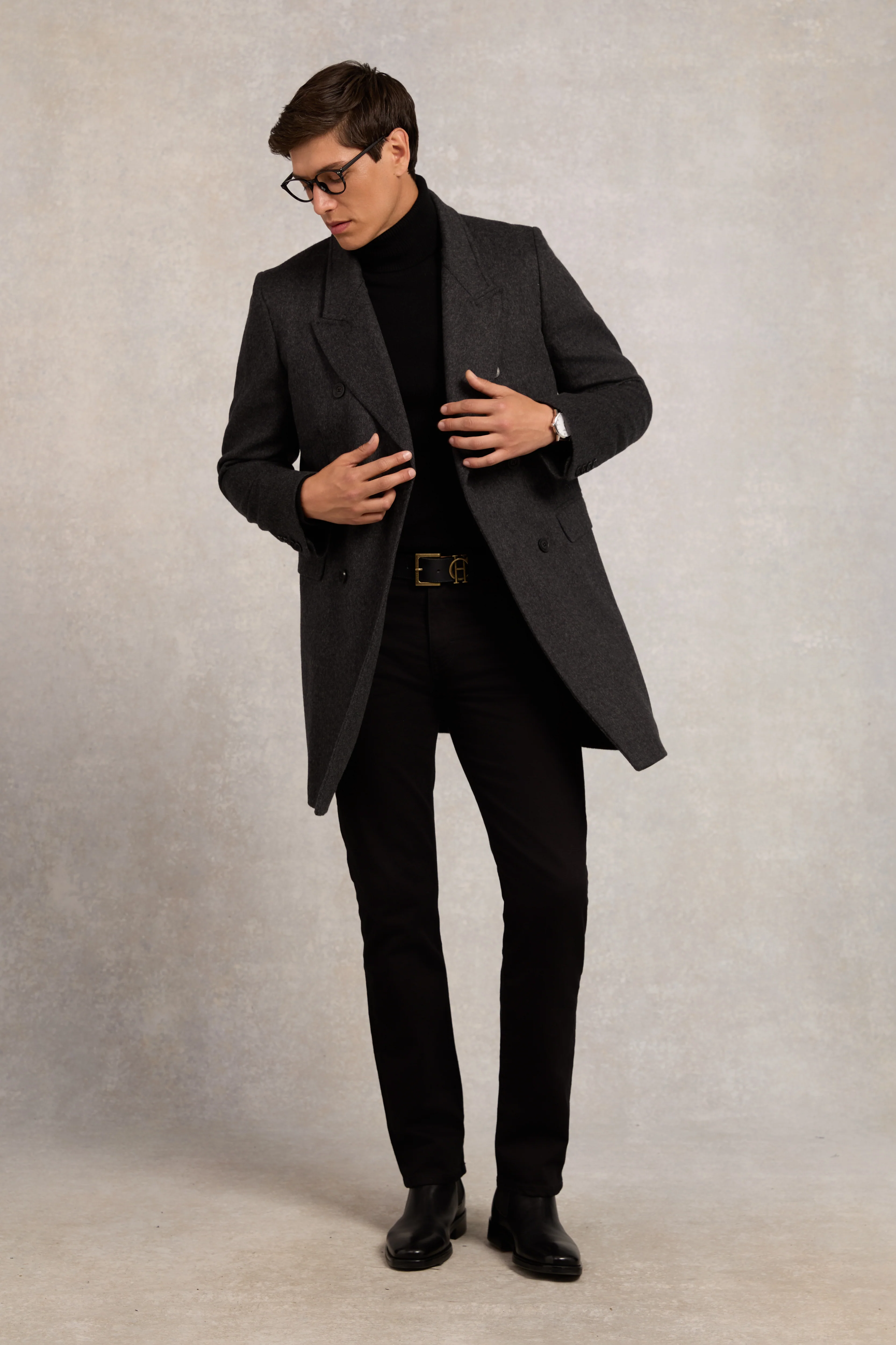 The Double Breasted Coat (Soft Graphite) - Image 7