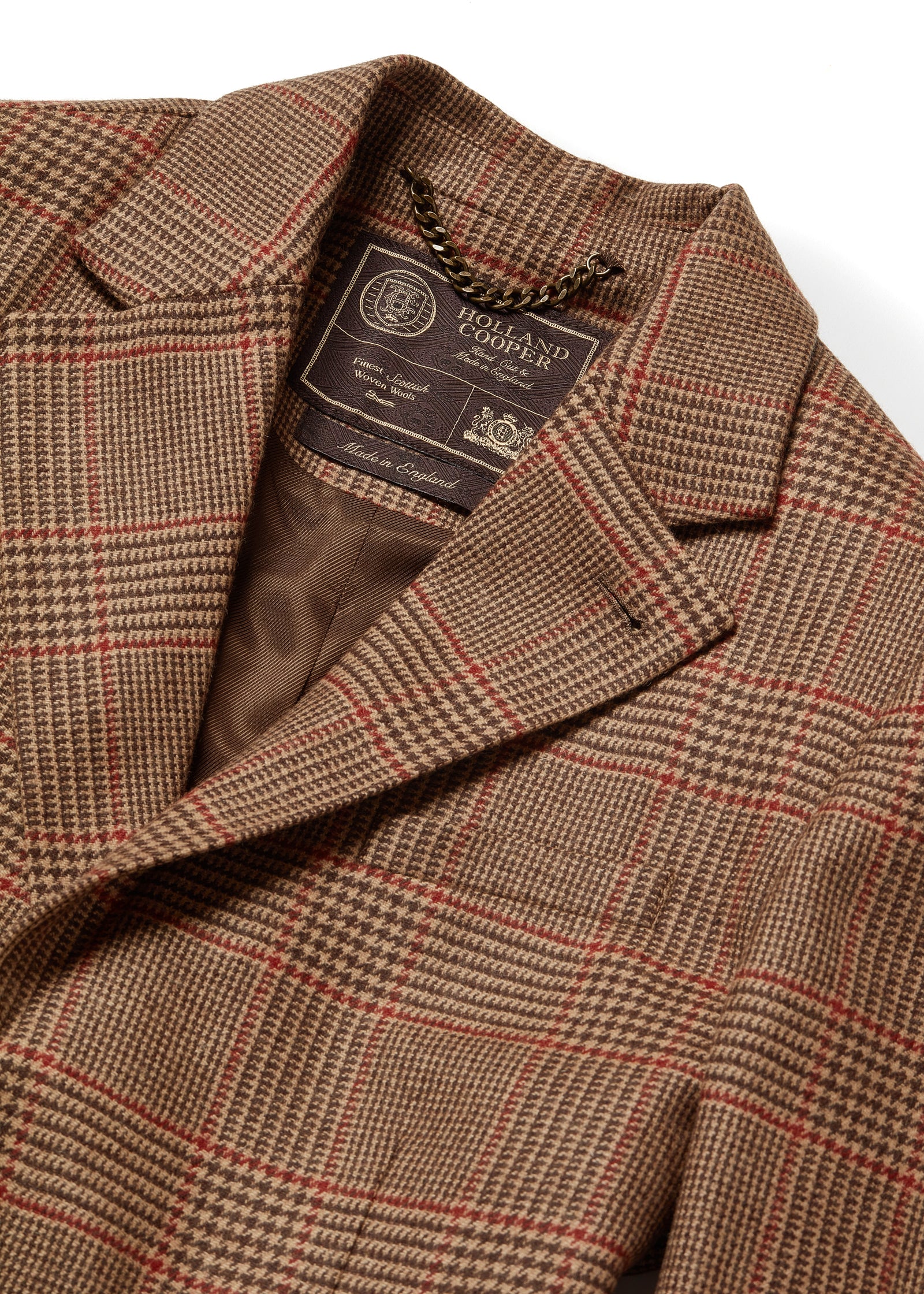 The Single Breasted Blazer (Clarence Check Merlot) - Image 9