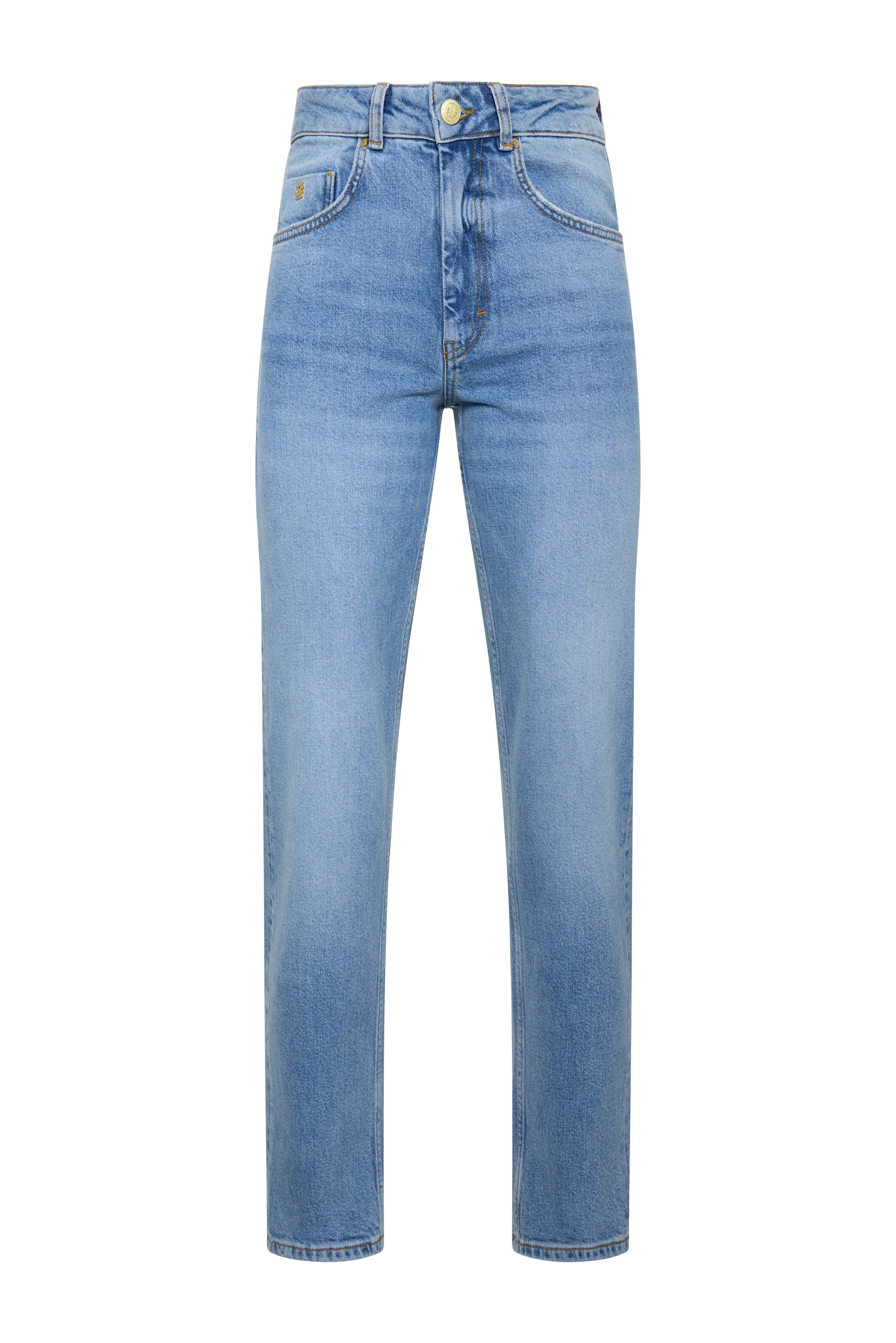 Mid Rise Straight Cropped Jean (Vintage Denim) - Image 6