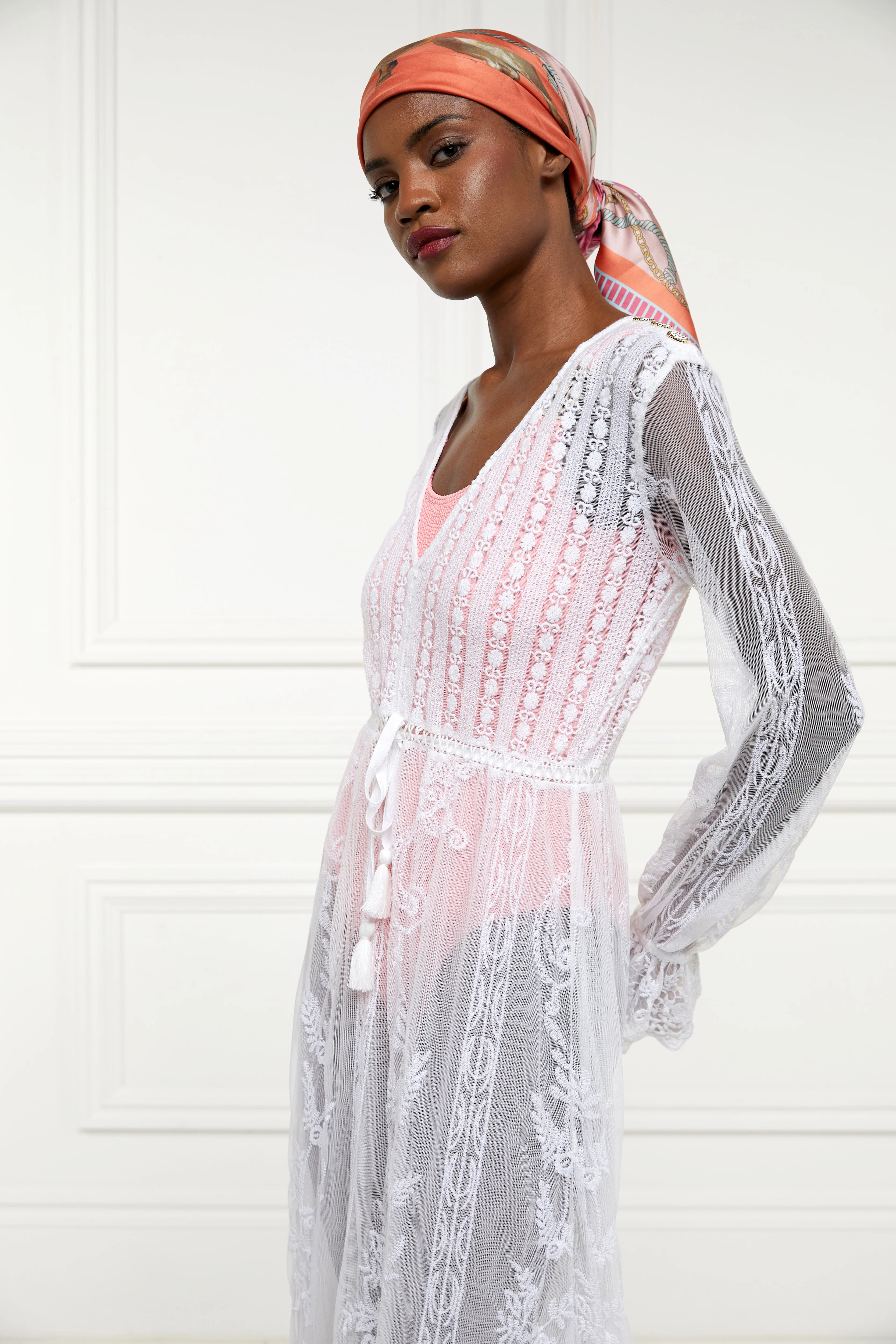Mika Beach Dress (White) - Image 10