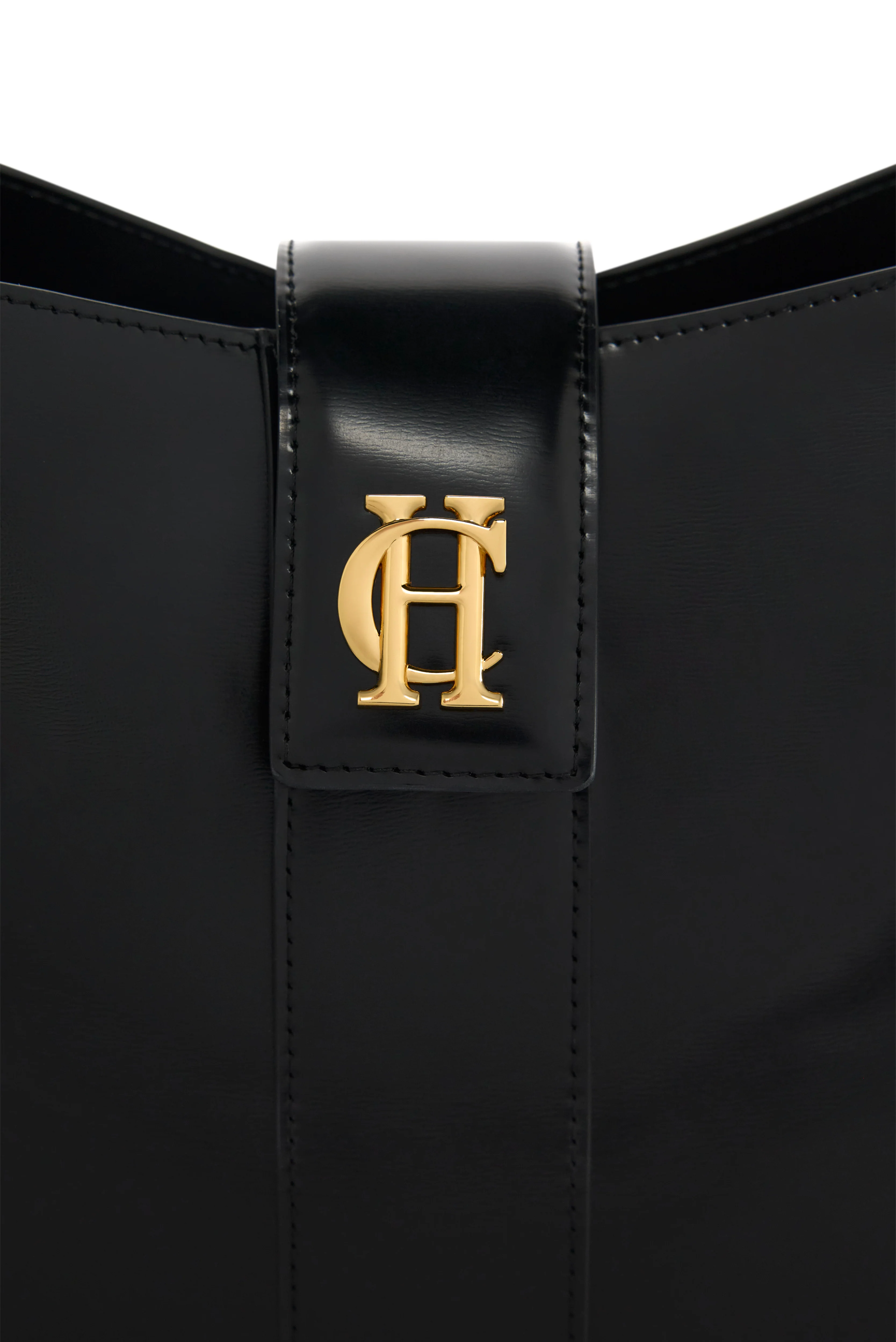 Milan Bucket Bag (Black Leather) - Image 6