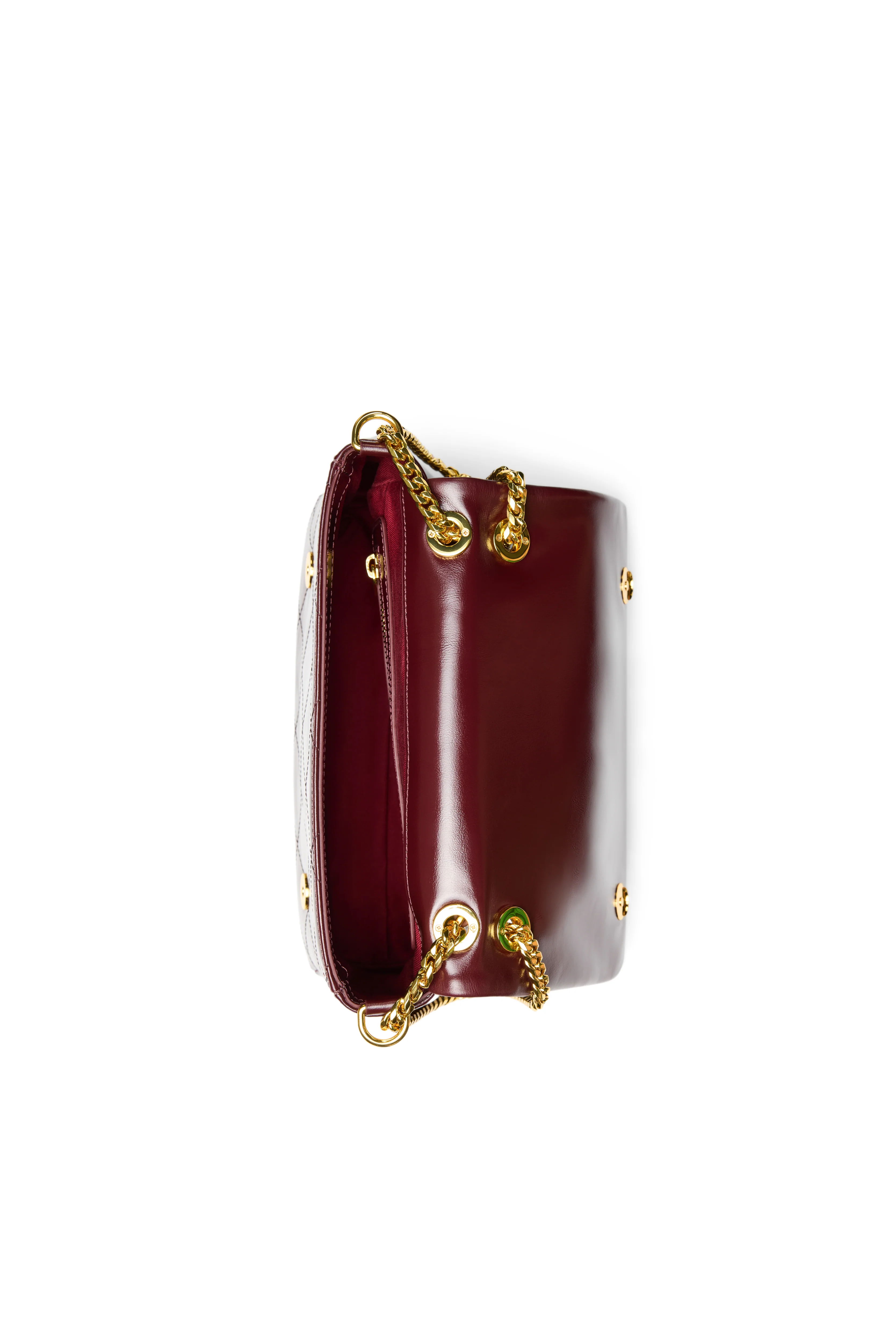 Milan Midi Shoulder Bag (Oxblood) - Image 10