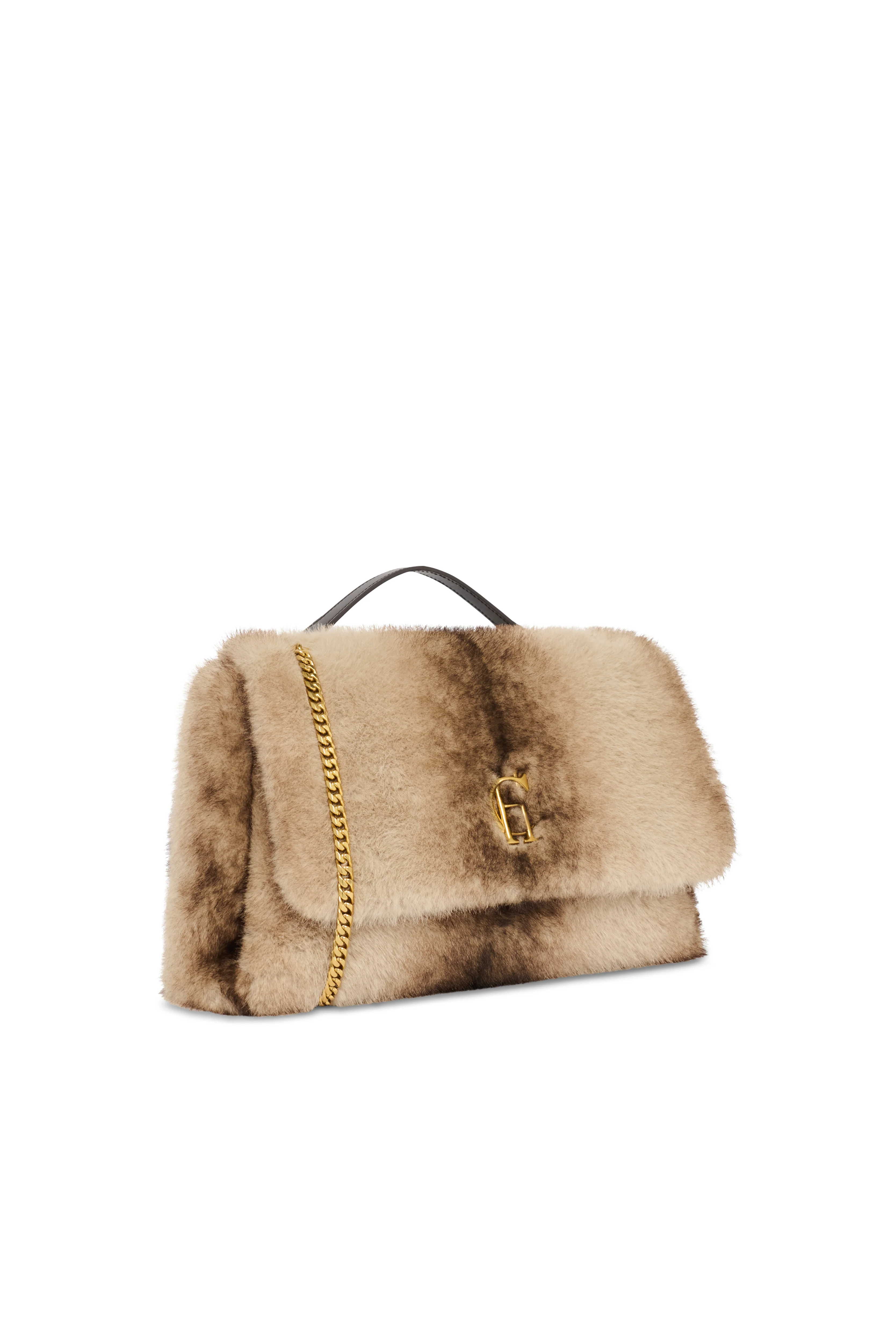Milan Shoulder Bag (Mink Faux Fur) - Image 10