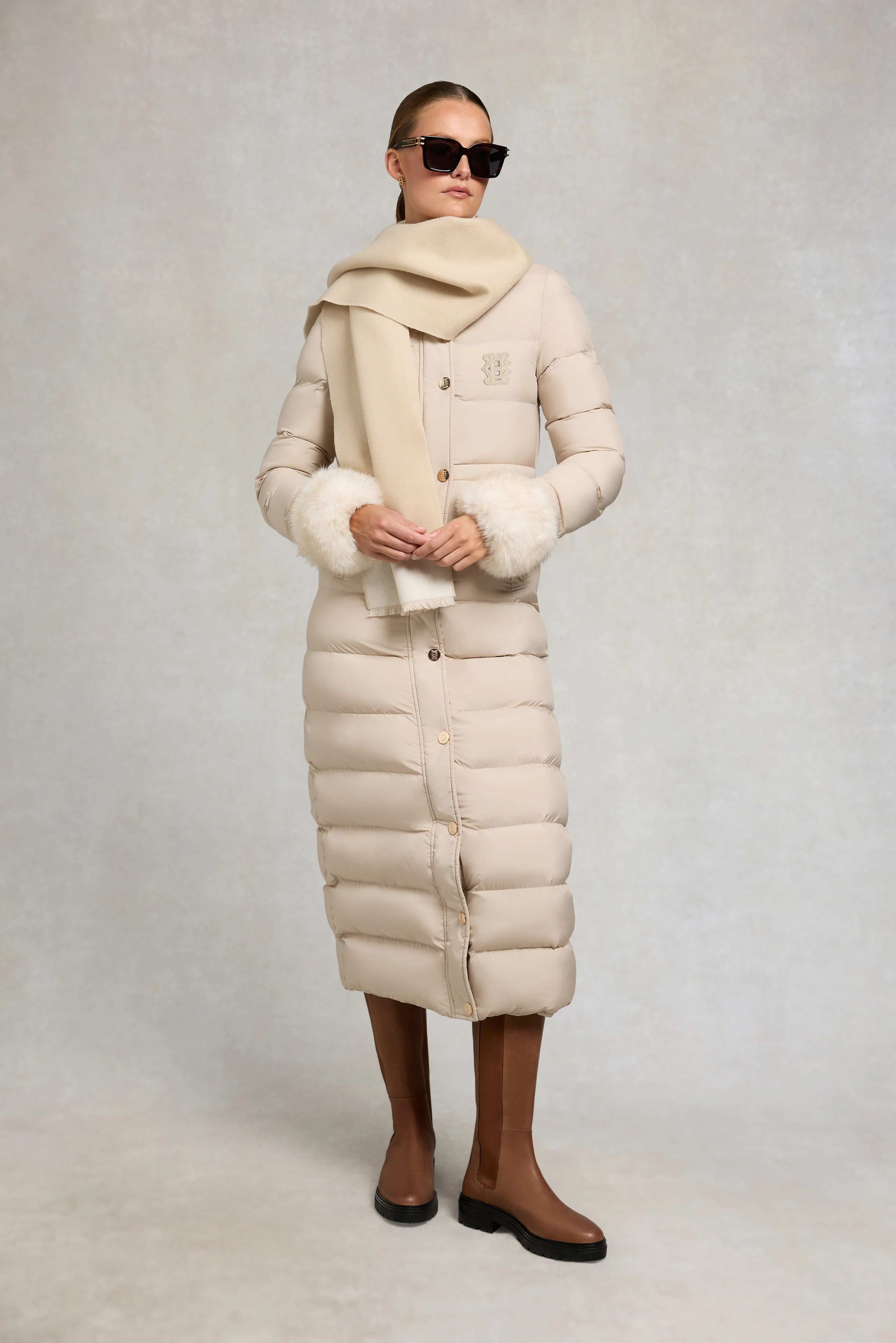 Milton Longline Coat (Putty) - Image 3