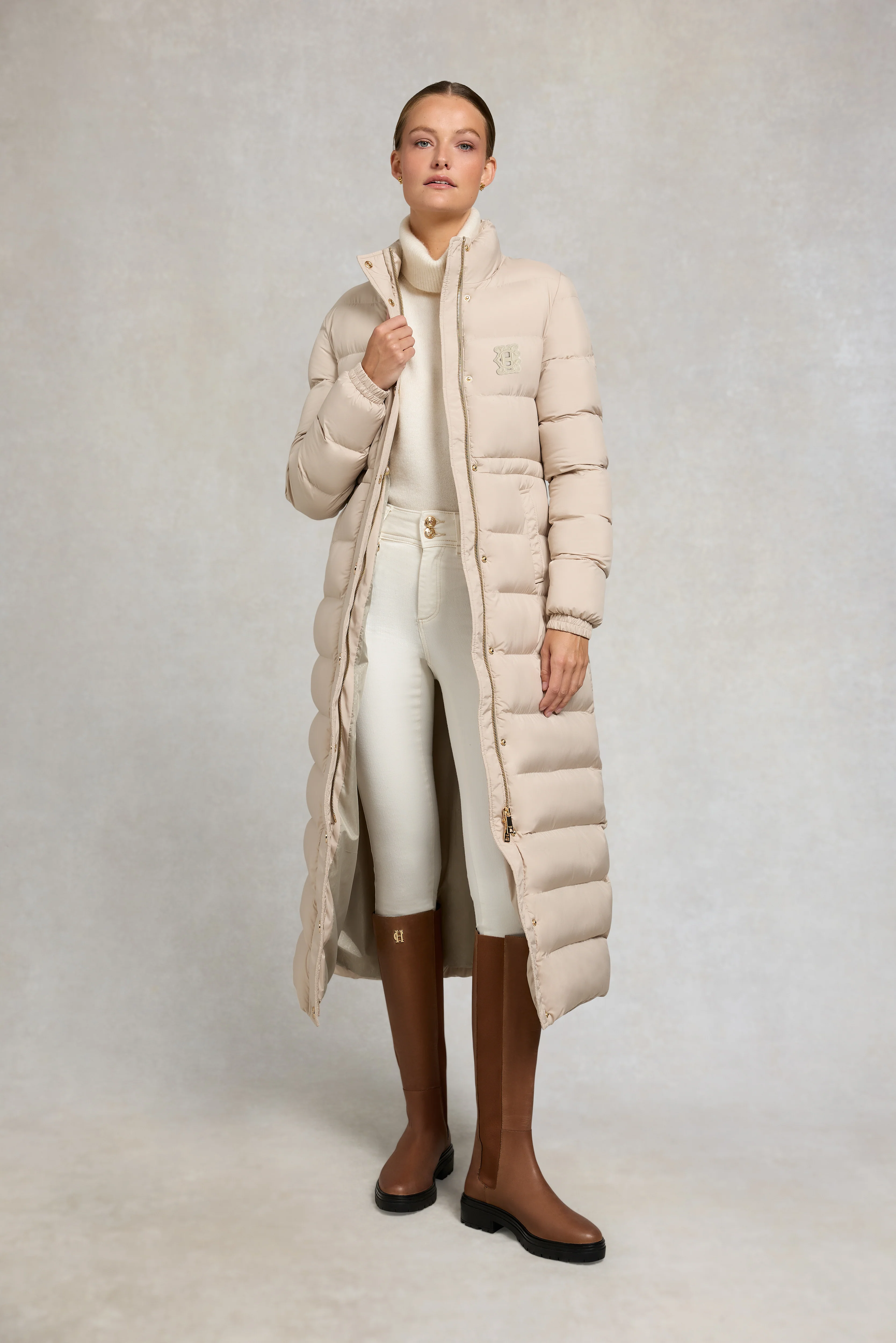 Milton Longline Coat (Putty) - Image 7
