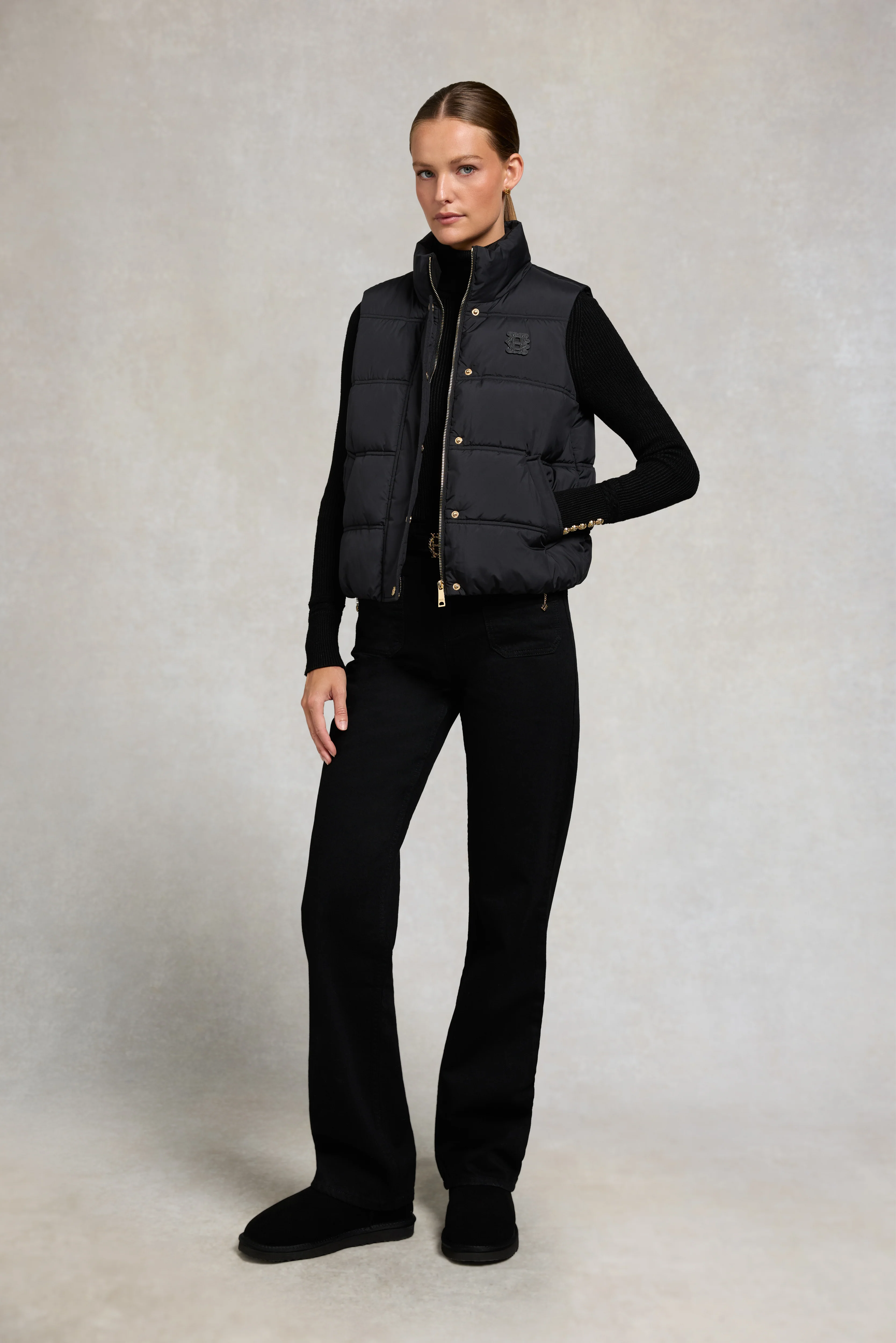 Milton Padded Gilet (Black) - Image 6