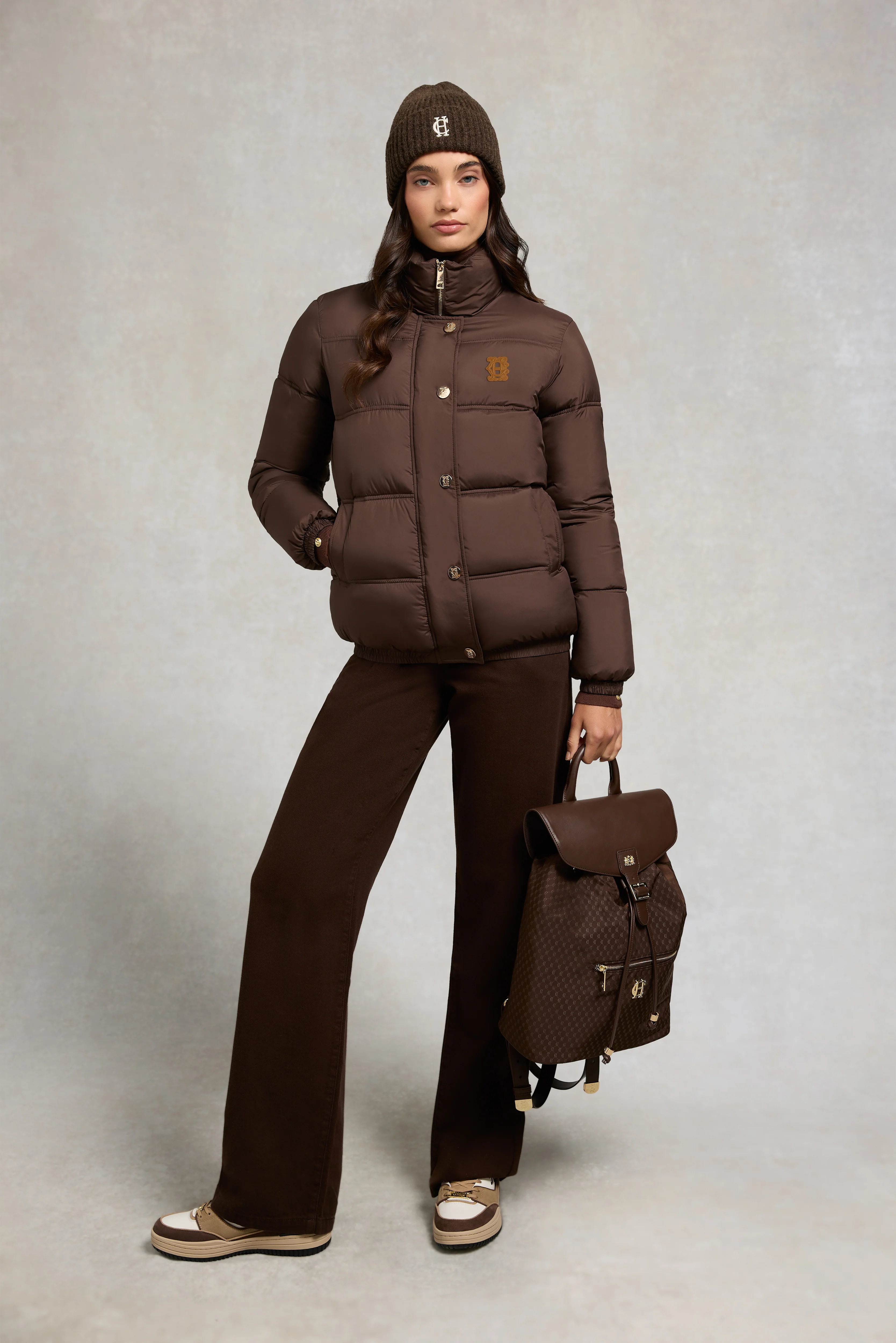 Milton Padded Jacket (Chocolate) - Image 3