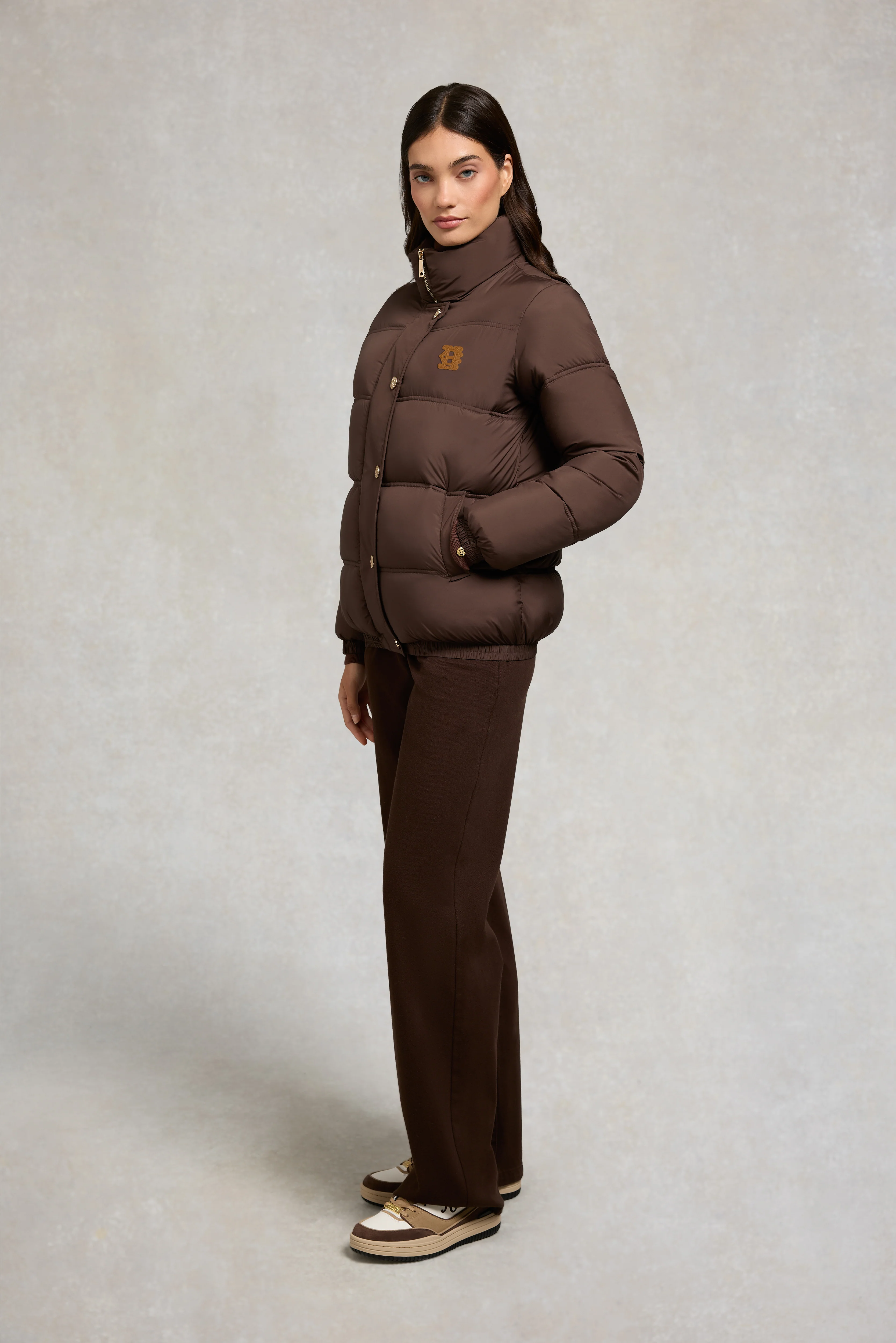 Milton Padded Jacket (Chocolate) - Image 4