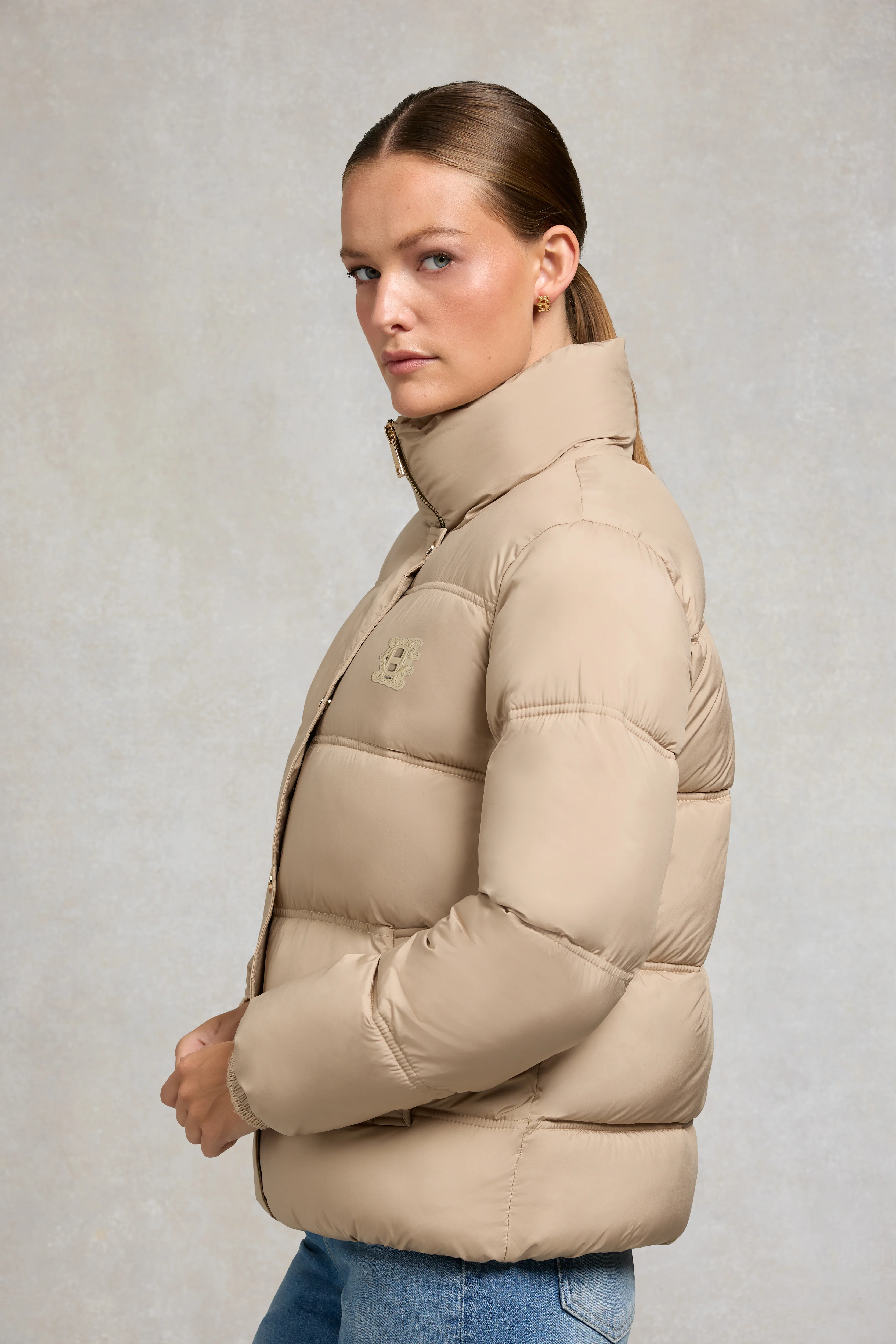 Milton Padded Jacket (Taupe) - Image 5