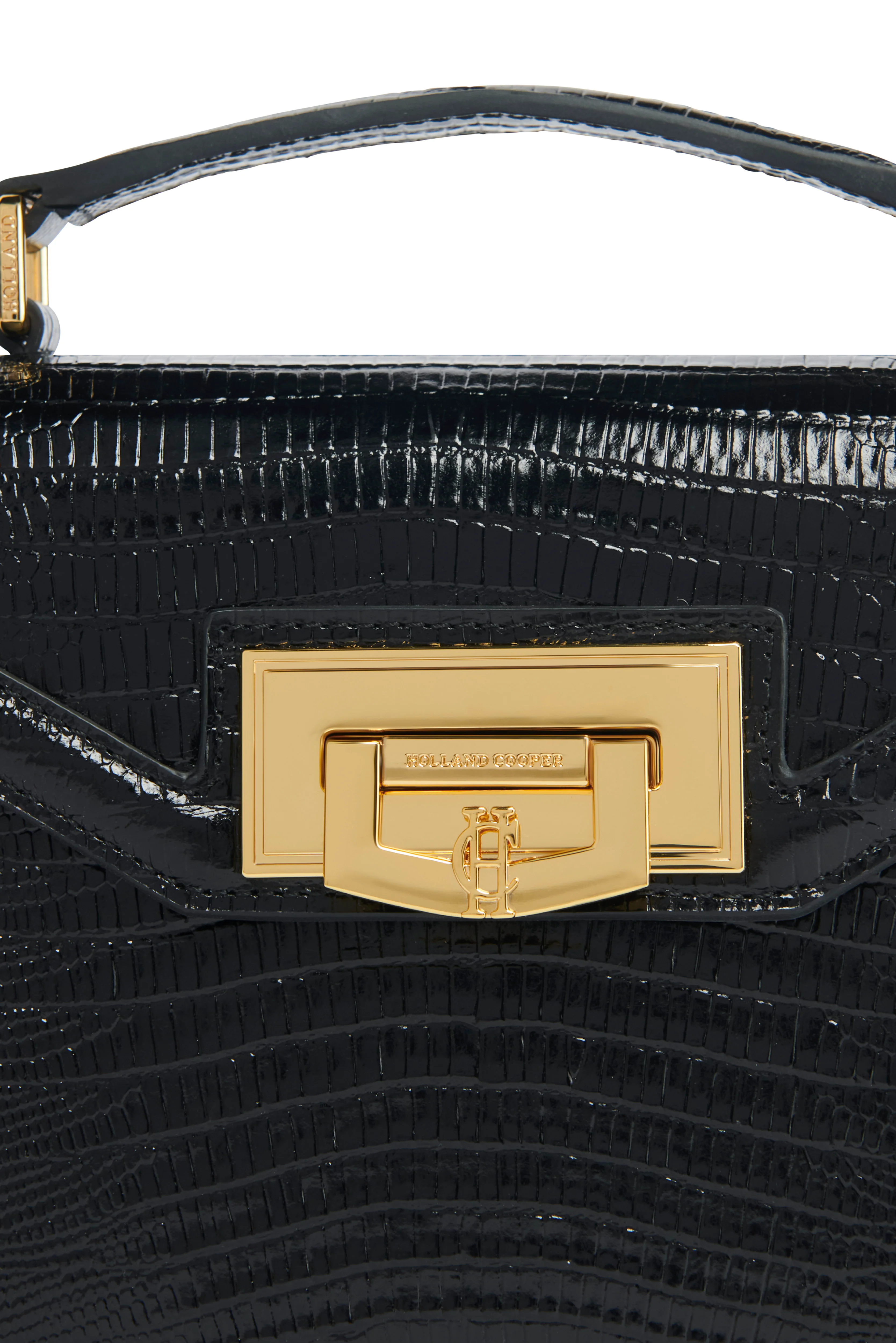 Mini Cheltenham Bag (Black Lizard) - Image 4