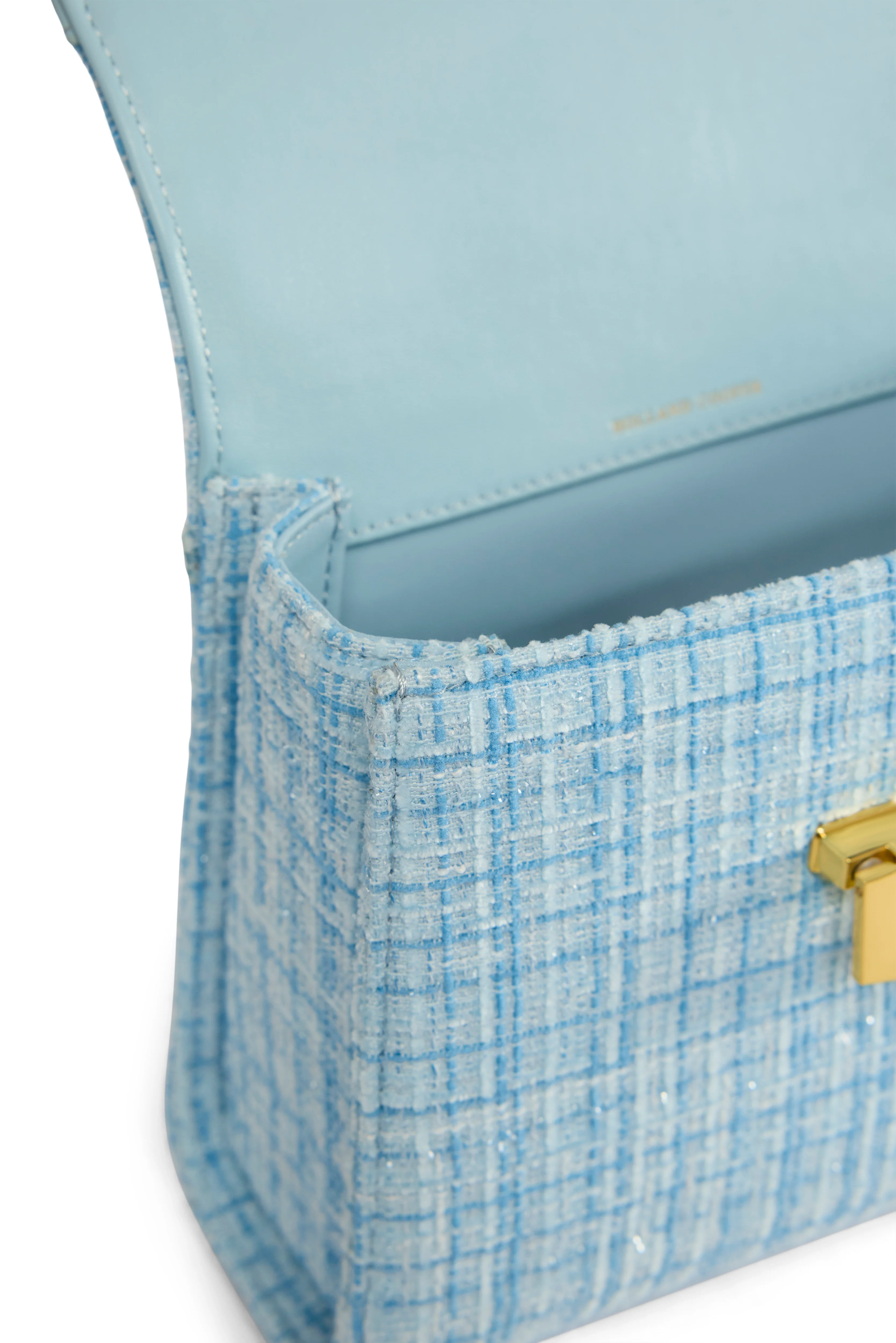 Mini Cheltenham Bag (Ice Blue Boucle) - Image 7