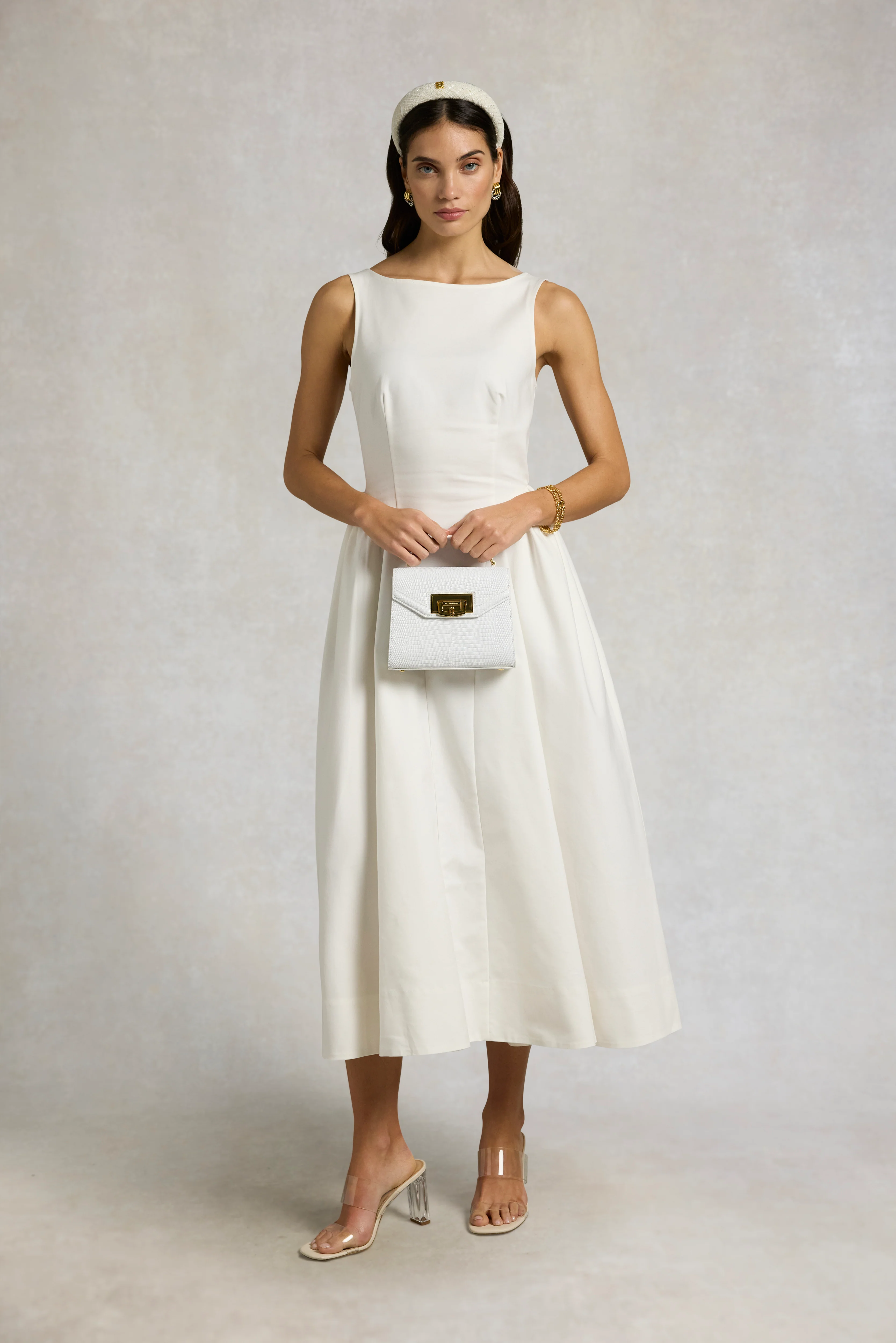 Mini Cheltenham Bag (White Lizard) - Image 6