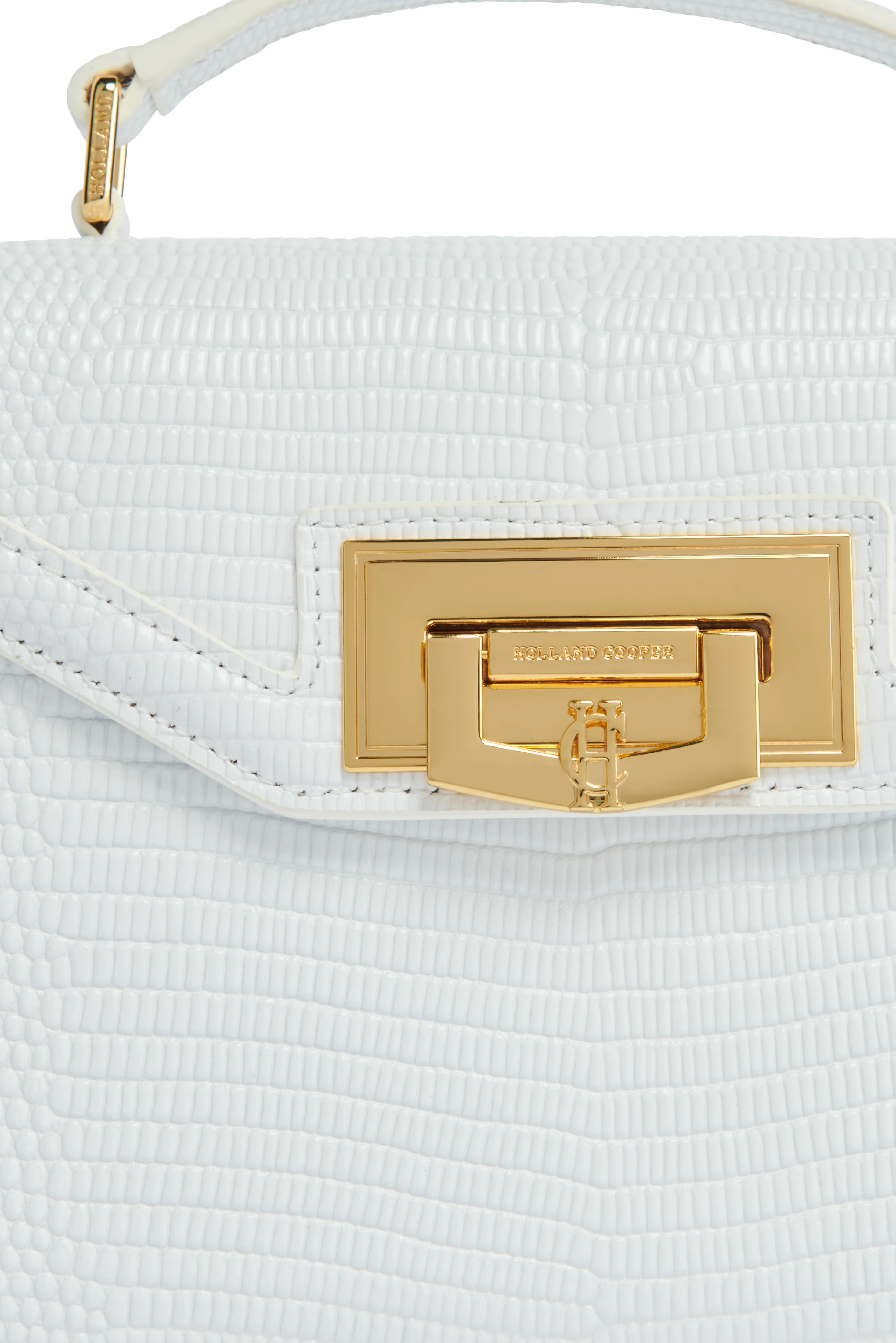 Mini Cheltenham Bag (White Lizard) - Image 9