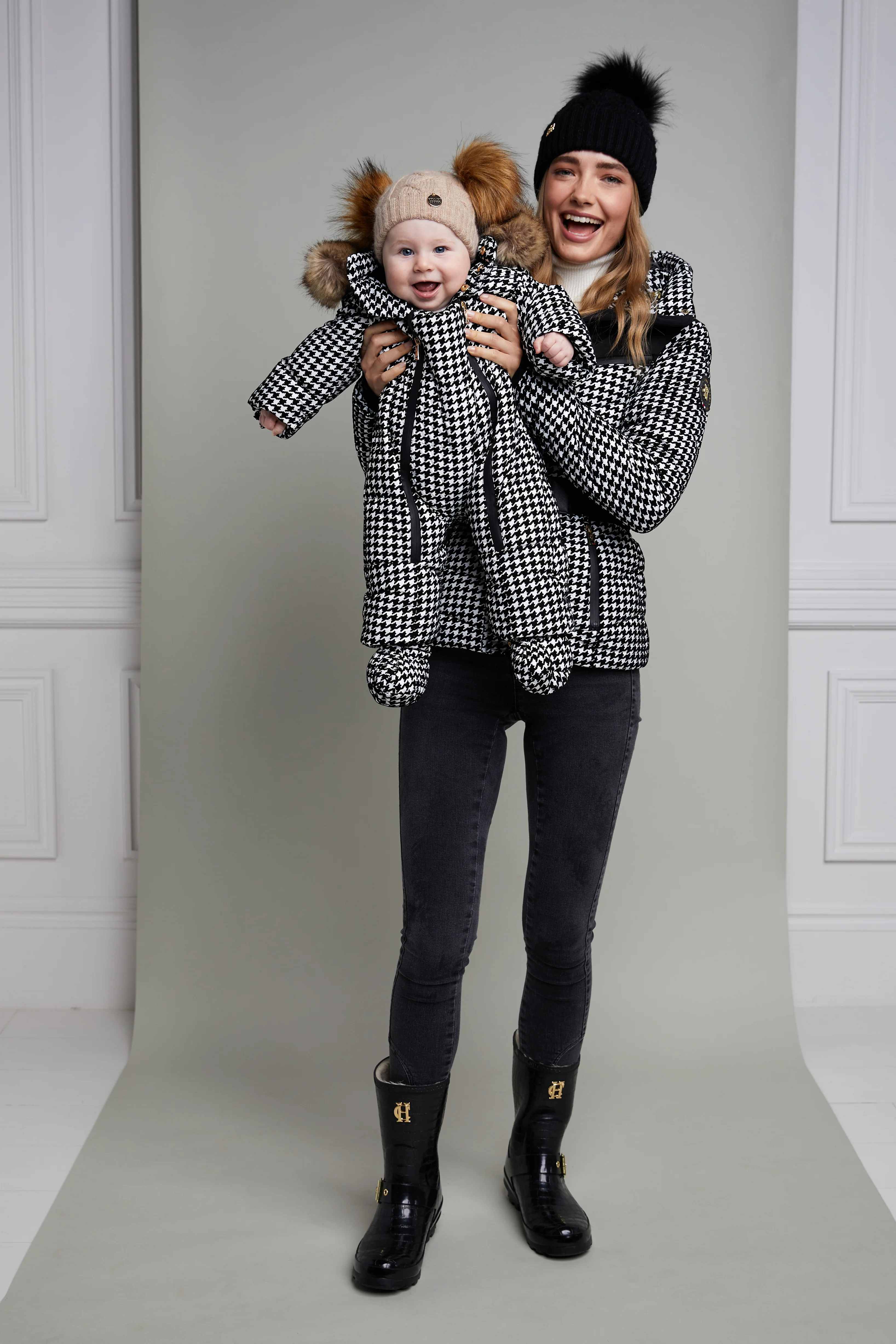 Mini Me - Houndstooth Snowsuit - Image 3