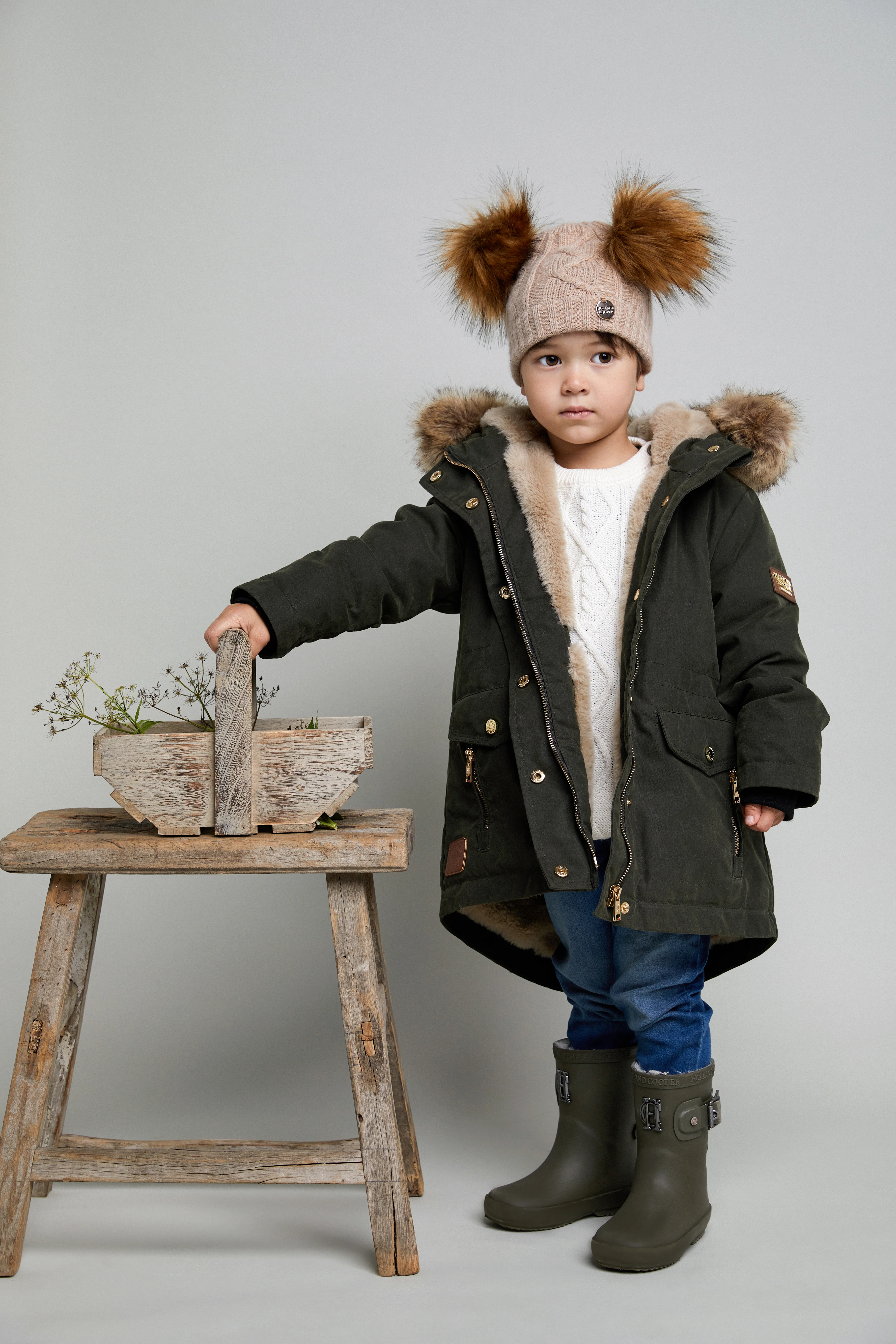 Mini Me - Matte Green Wellies (Matte Green) - Image 2